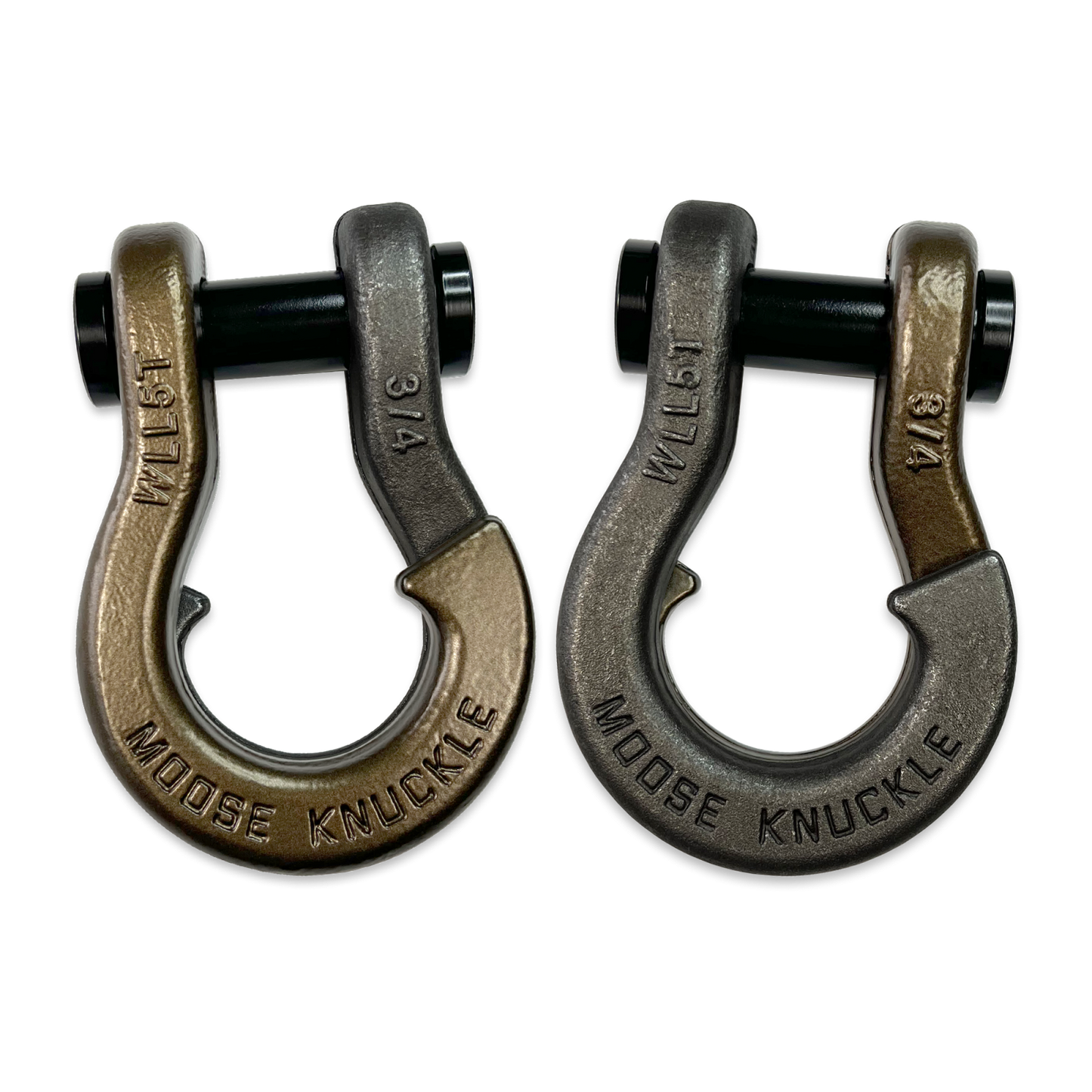 Jowl Recovery Split Shackle 3/4 Buff Bronze Moose Knuckle Offroad