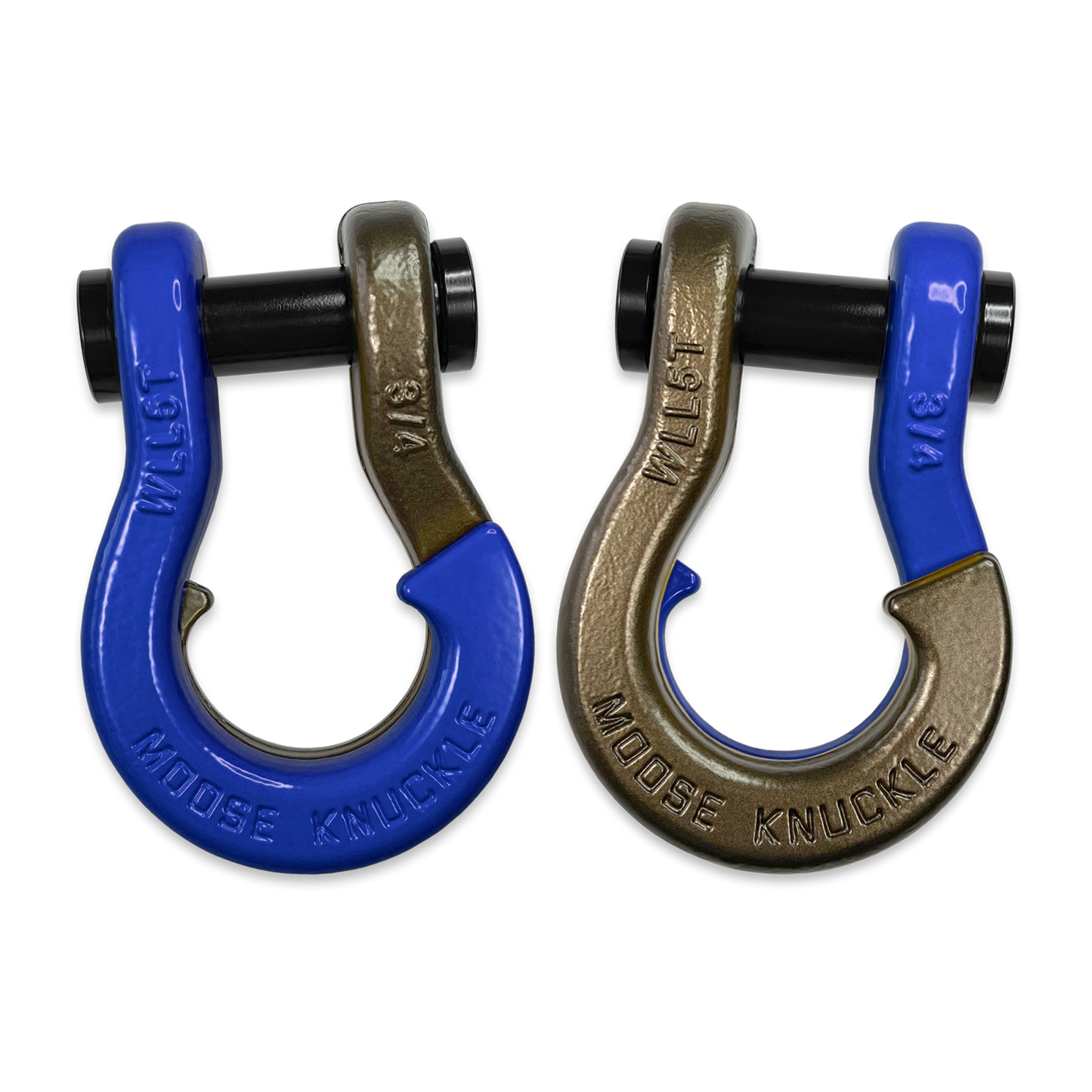Jowl Recovery Split Shackle 3/4 Blue Balls Moose Knuckle Offroad