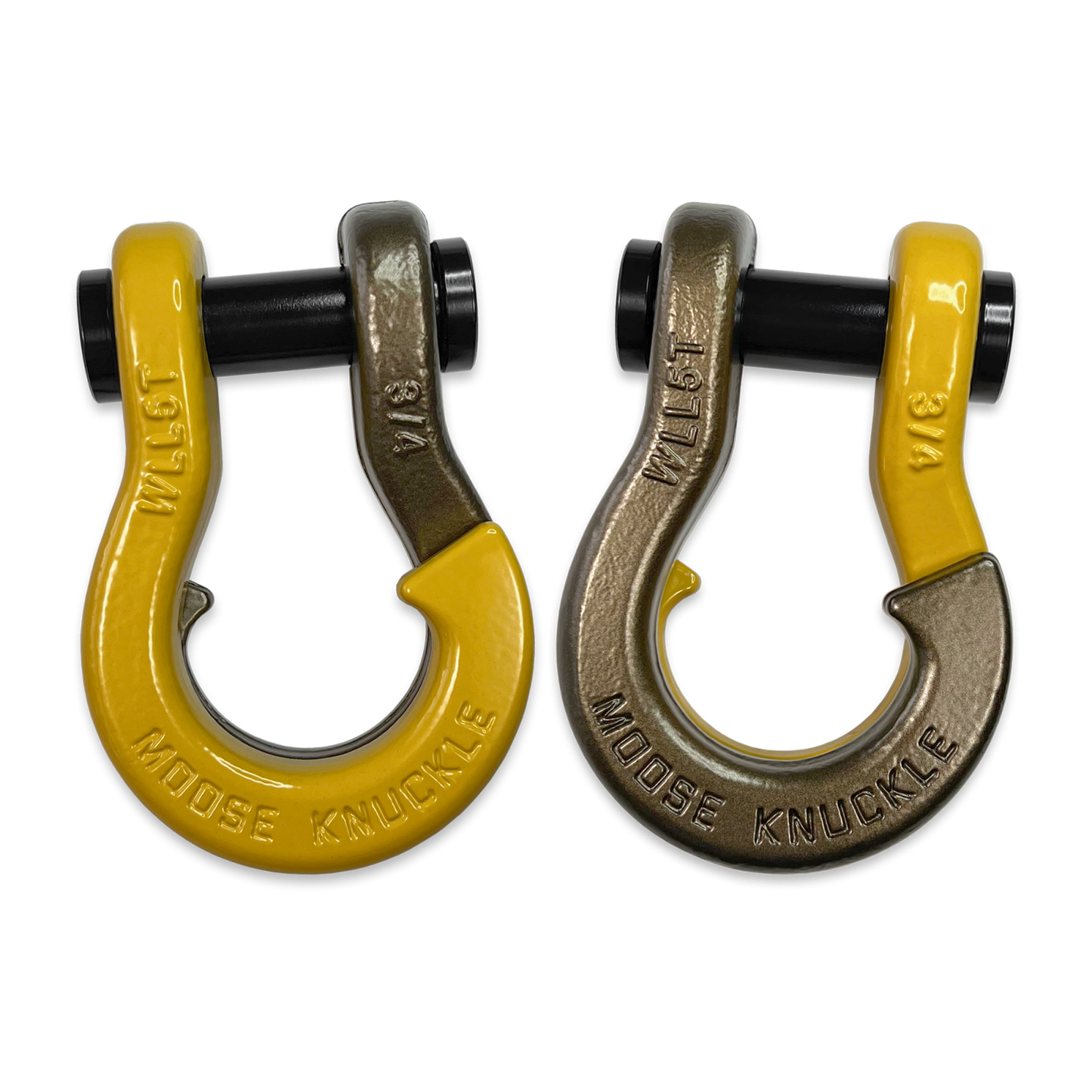 Jowl Recovery Split Shackle 3/4 Detonator Yellow Moose Knuckle Offroad
