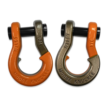 Jowl Recovery Split Shackle 3/4 Obscene Orange Moose Knuckle Offroad