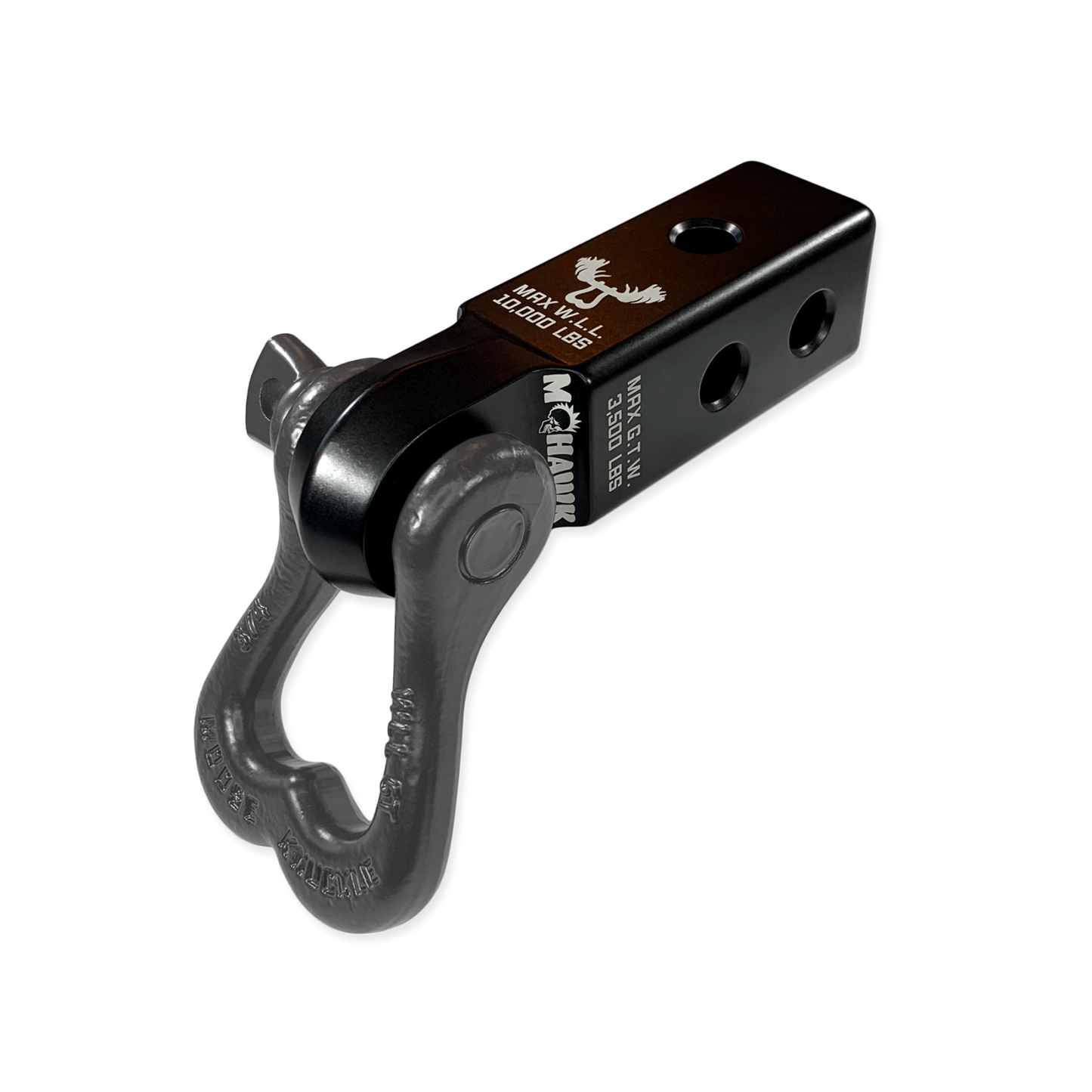 XL 3/4 Shackle and Mohawk 2.0 Receiver Combo Black Lung Moose Knuckle Offroad