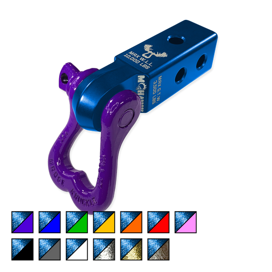 XL 3/4 Shackle and Mohawk 2.0 Receiver Combo Blue Pill  Moose Knuckle Offroad