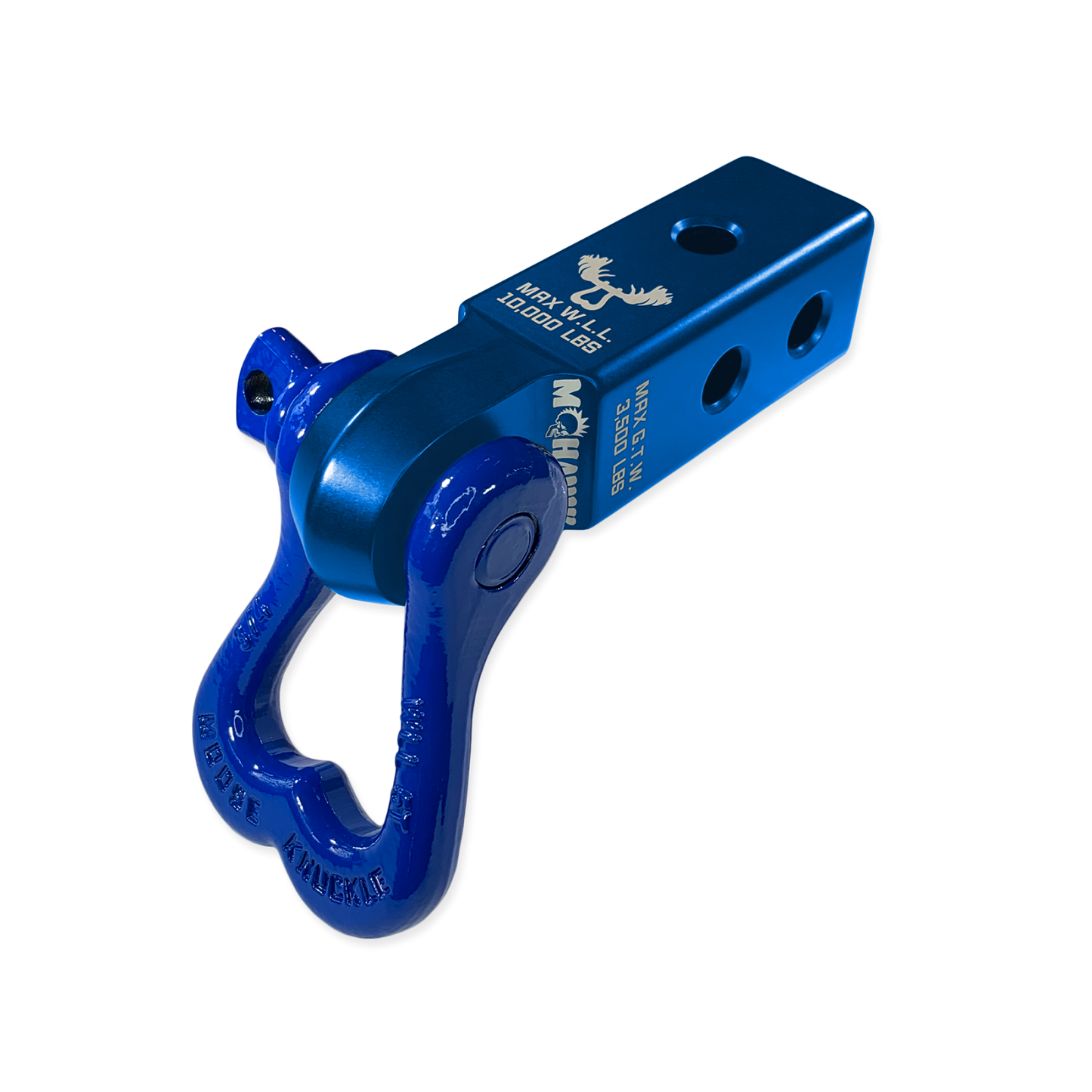 XL 3/4 Shackle and Mohawk 2.0 Receiver Combo Blue Pill  Moose Knuckle Offroad
