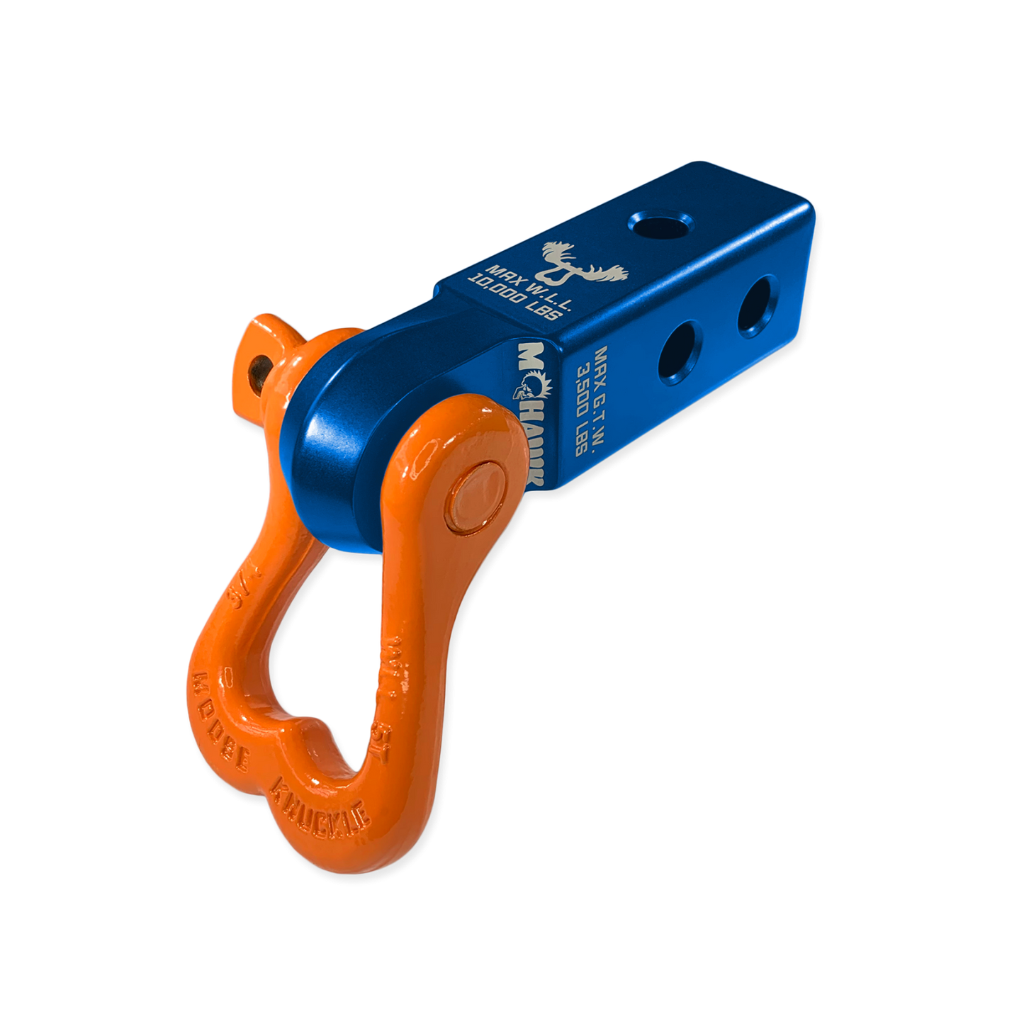 XL 3/4 Shackle and Mohawk 2.0 Receiver Combo Blue Pill  Moose Knuckle Offroad
