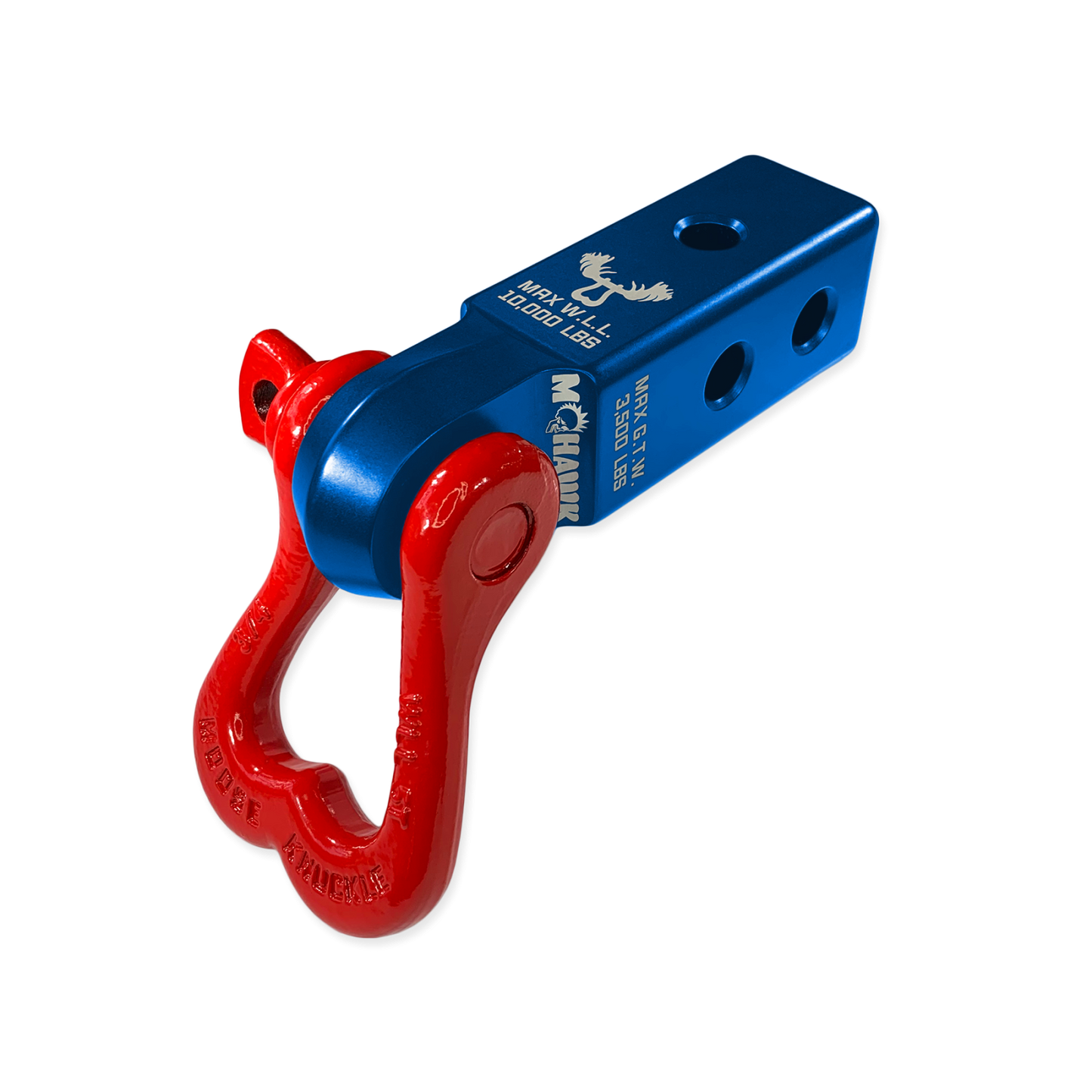 XL 3/4 Shackle and Mohawk 2.0 Receiver Combo Blue Pill  Moose Knuckle Offroad