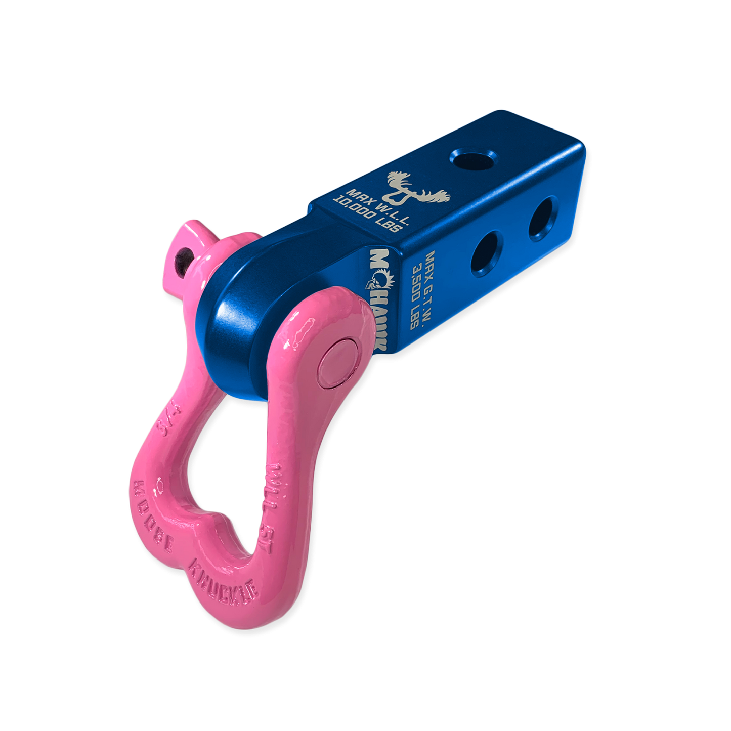 XL 3/4 Shackle and Mohawk 2.0 Receiver Combo Blue Pill  Moose Knuckle Offroad