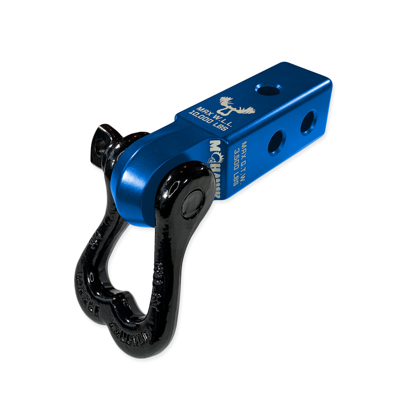 XL 3/4 Shackle and Mohawk 2.0 Receiver Combo Blue Pill  Moose Knuckle Offroad