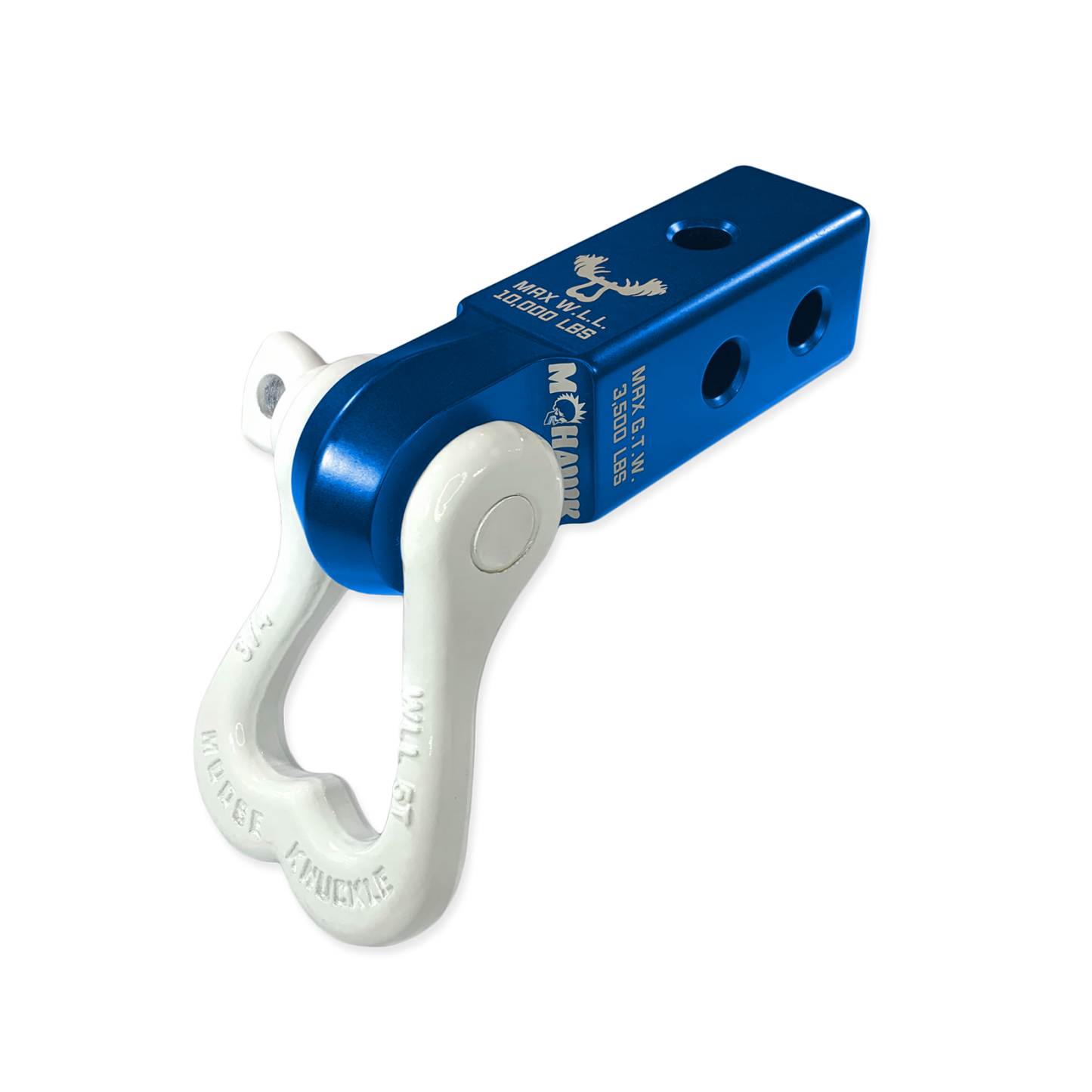XL 3/4 Shackle and Mohawk 2.0 Receiver Combo Blue Pill  Moose Knuckle Offroad