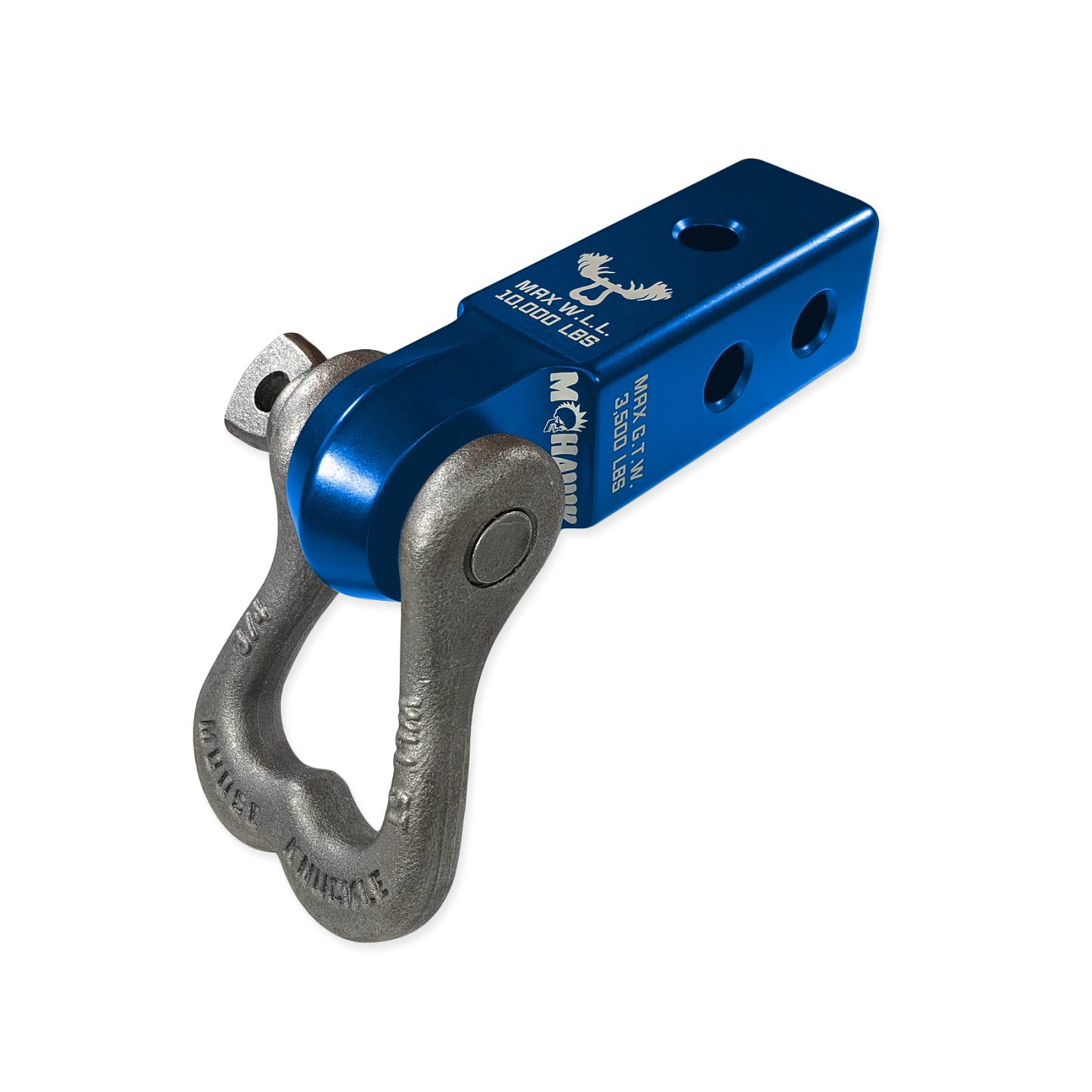 XL 3/4 Shackle and Mohawk 2.0 Receiver Combo Blue Pill  Moose Knuckle Offroad
