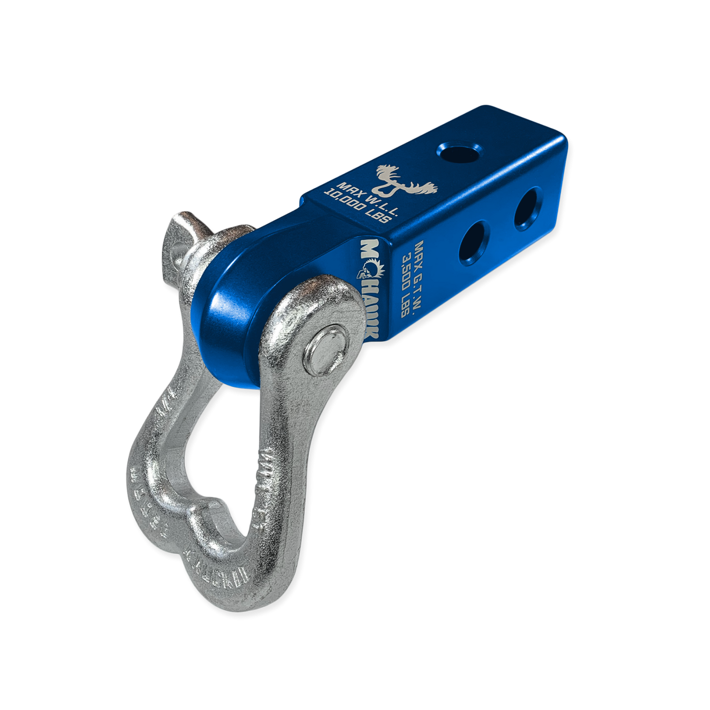 XL 3/4 Shackle and Mohawk 2.0 Receiver Combo Blue Pill  Moose Knuckle Offroad