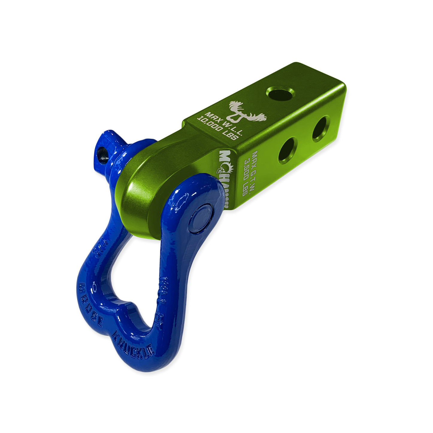 XL 3/4 Shackle and Mohawk 2.0 Receiver Combo Bean Green Moose Knuckle Offroad