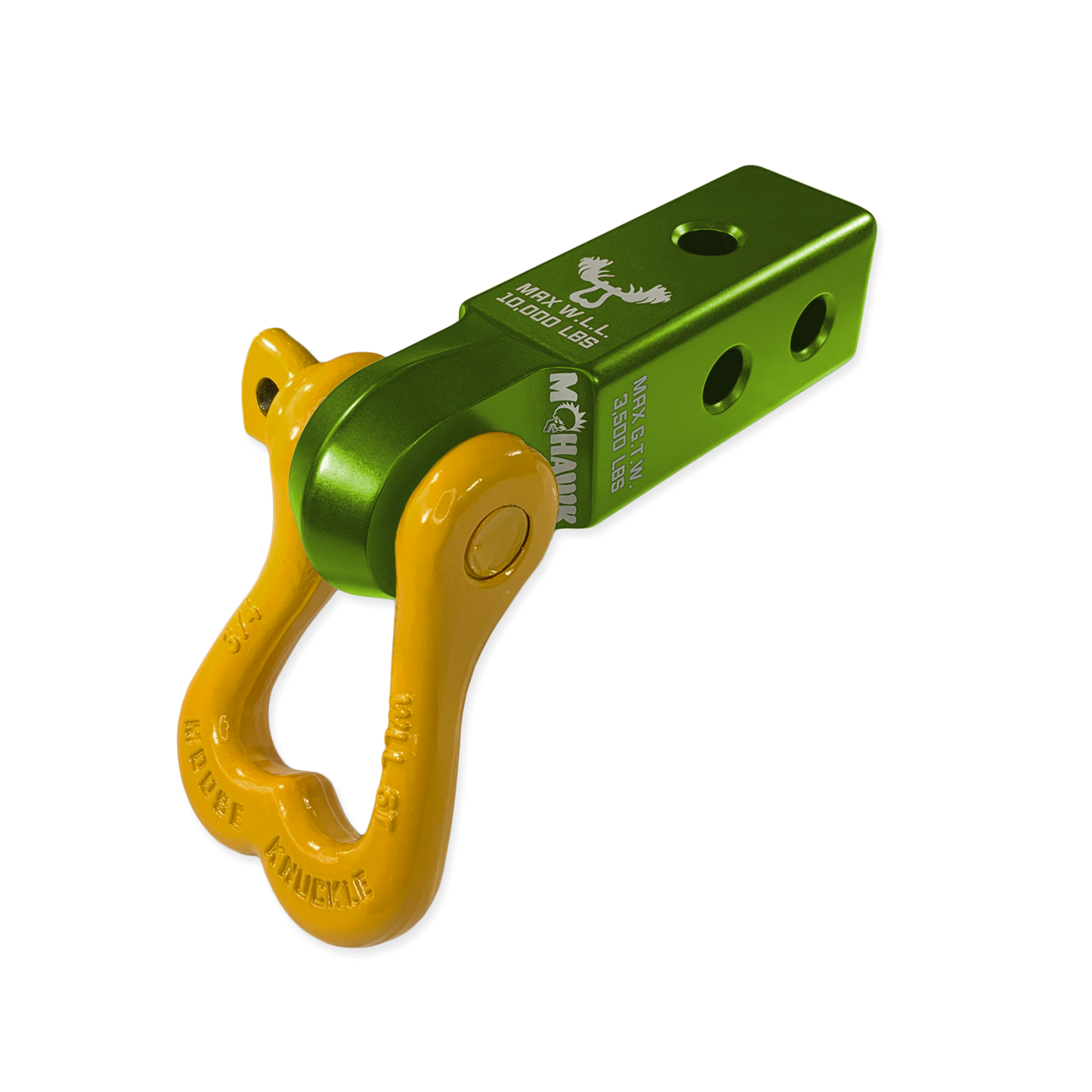 XL 3/4 Shackle and Mohawk 2.0 Receiver Combo Bean Green Moose Knuckle Offroad