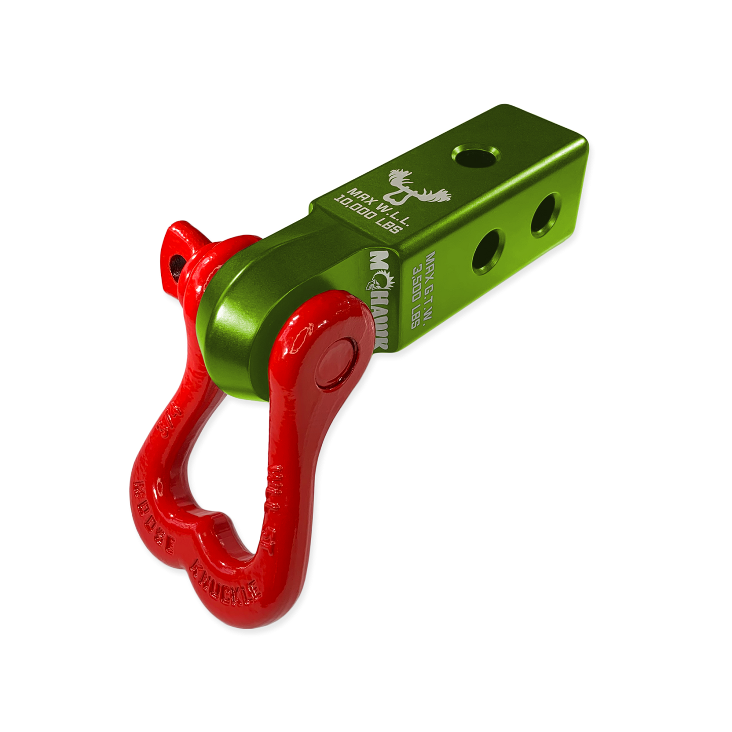 XL 3/4 Shackle and Mohawk 2.0 Receiver Combo Bean Green Moose Knuckle Offroad