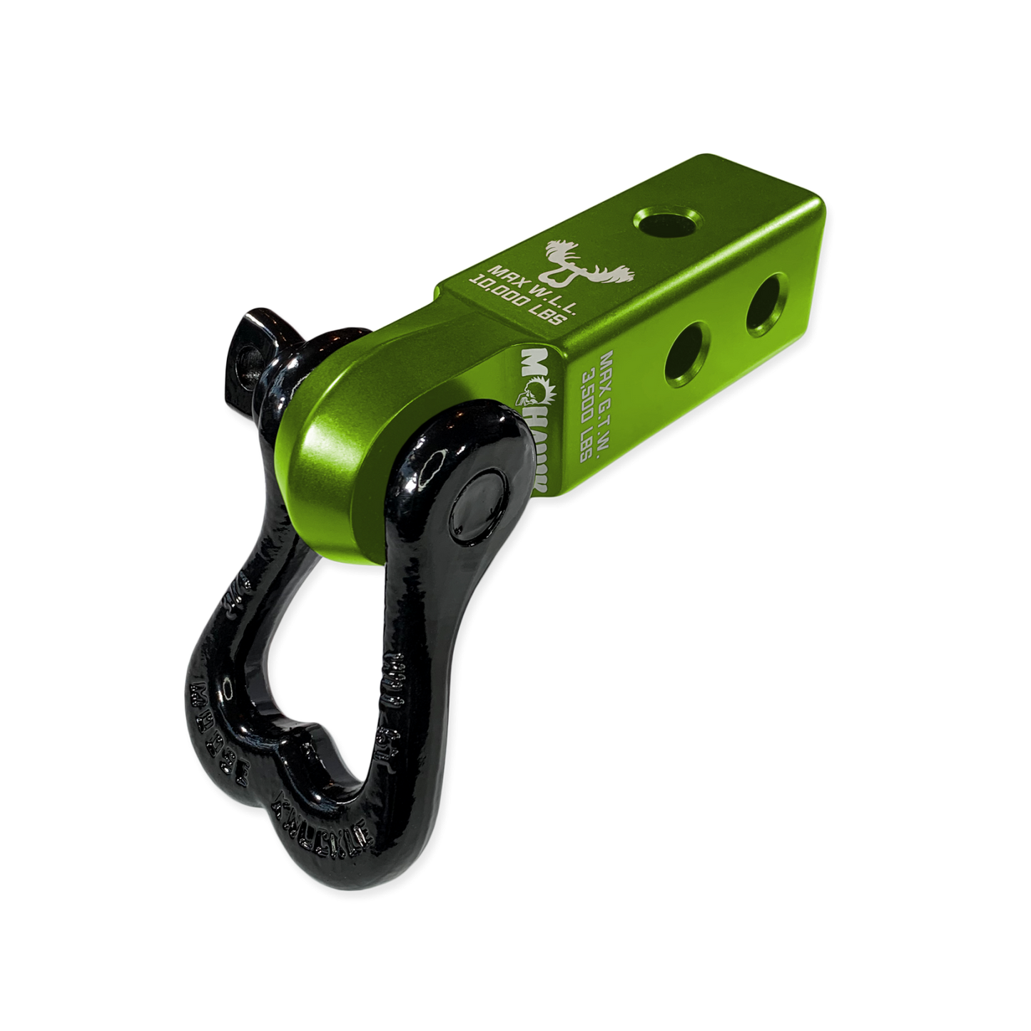 XL 3/4 Shackle and Mohawk 2.0 Receiver Combo Bean Green Moose Knuckle Offroad