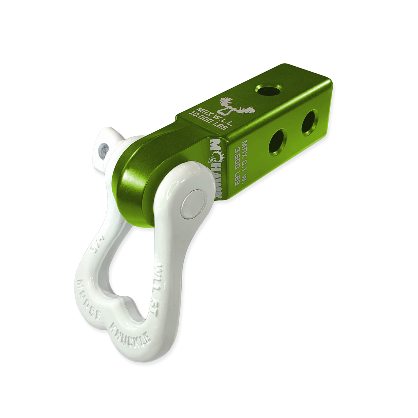 XL 3/4 Shackle and Mohawk 2.0 Receiver Combo Bean Green Moose Knuckle Offroad
