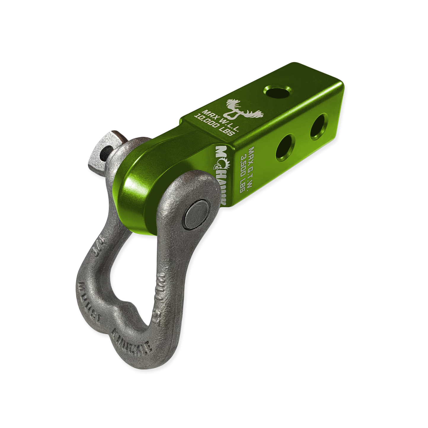 XL 3/4 Shackle and Mohawk 2.0 Receiver Combo Bean Green Moose Knuckle Offroad
