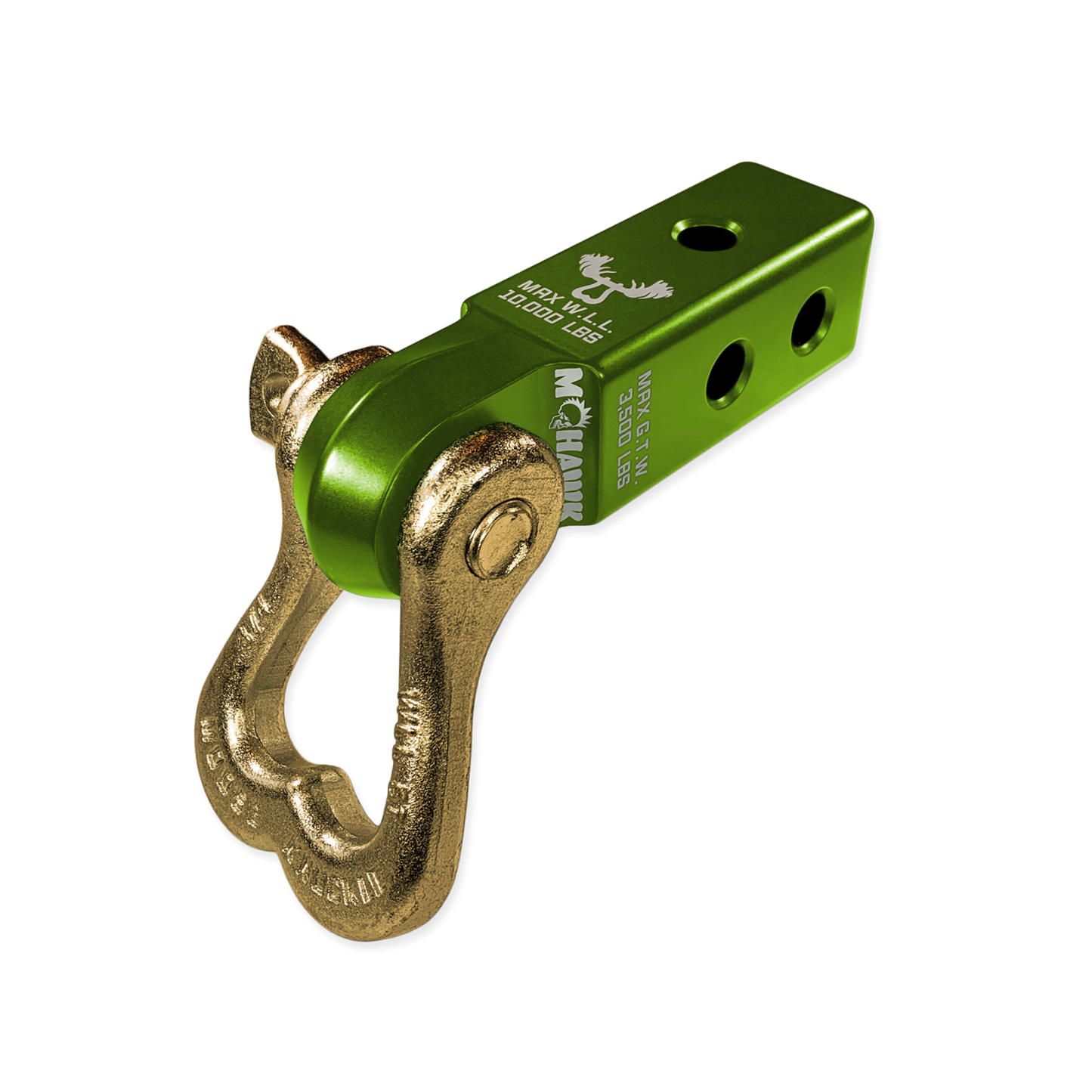 XL 3/4 Shackle and Mohawk 2.0 Receiver Combo Bean Green Moose Knuckle Offroad