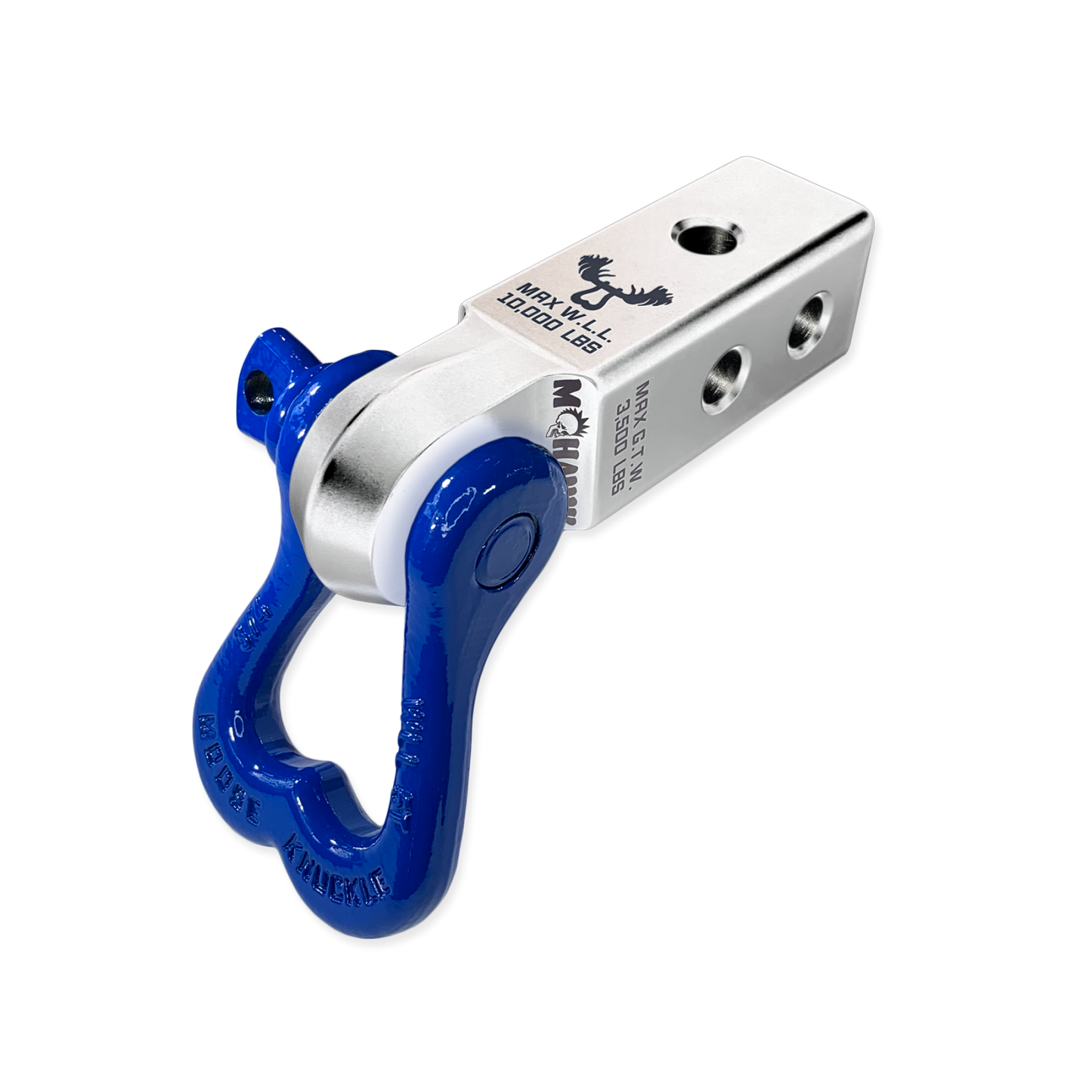 XL 3/4 Shackle and Mohawk 2.0 Receiver Combo Atomic Silver Moose Knuckle Offroad