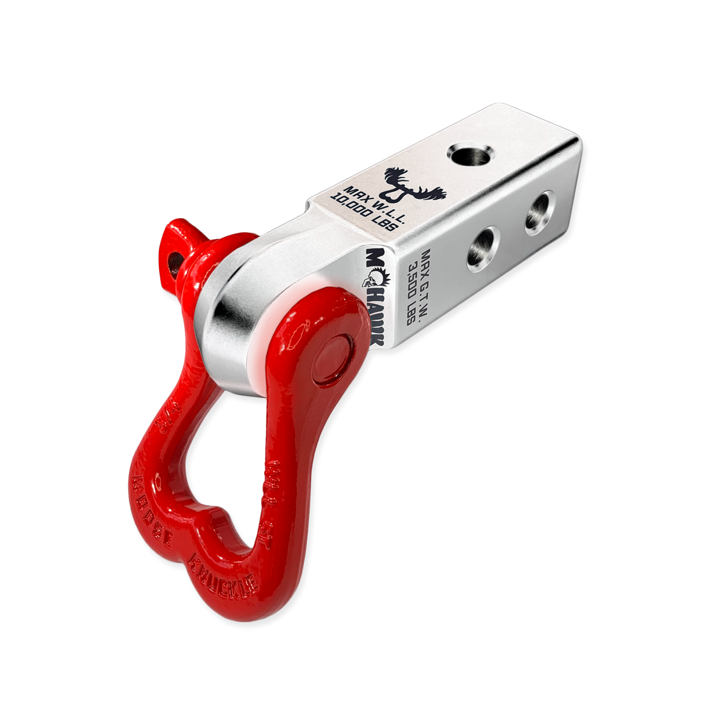 XL 3/4 Shackle and Mohawk 2.0 Receiver Combo Atomic Silver Moose Knuckle Offroad