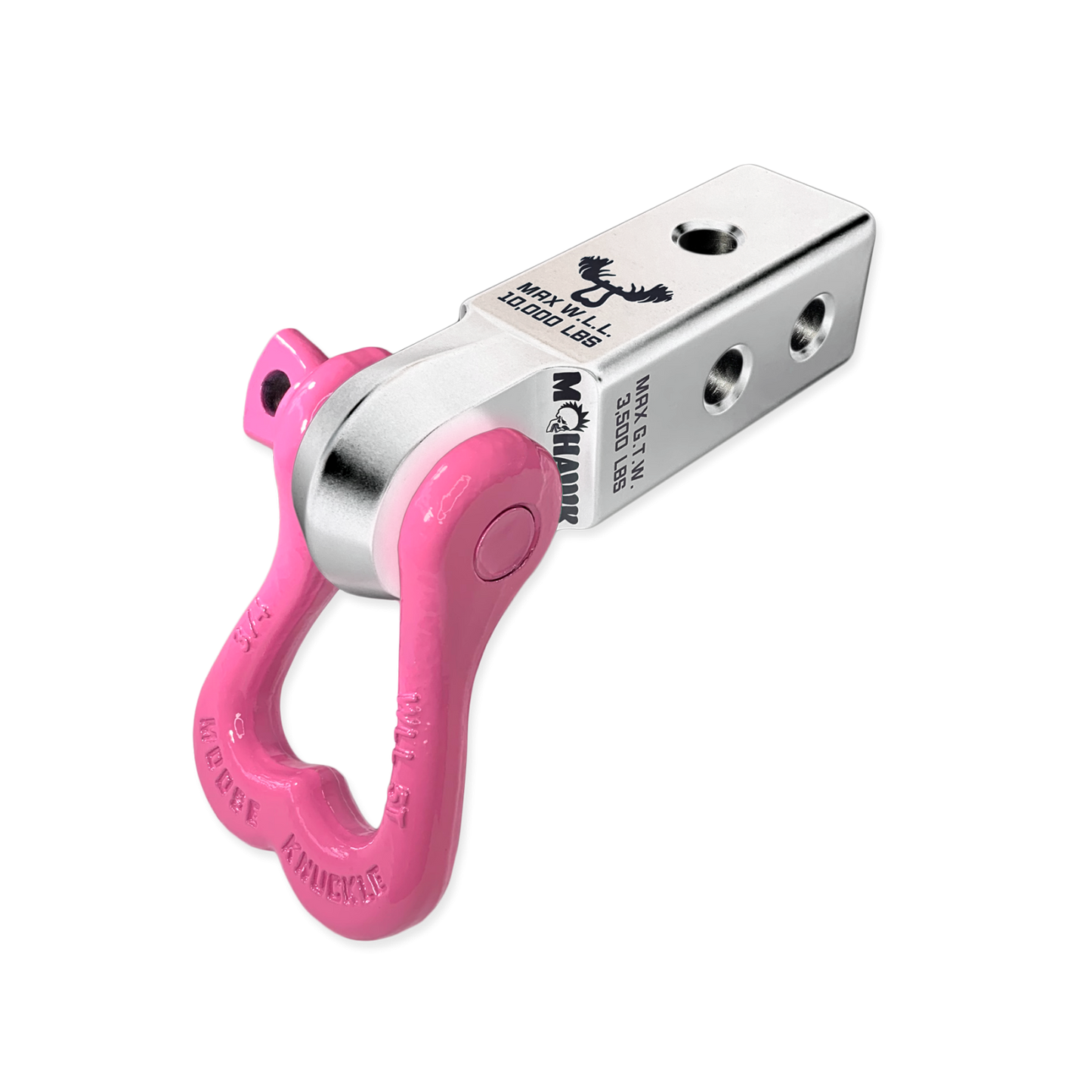 XL 3/4 Shackle and Mohawk 2.0 Receiver Combo Atomic Silver Moose Knuckle Offroad