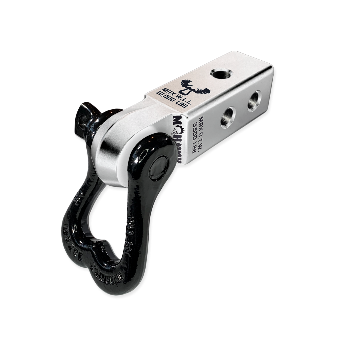 XL 3/4 Shackle and Mohawk 2.0 Receiver Combo Atomic Silver Moose Knuckle Offroad