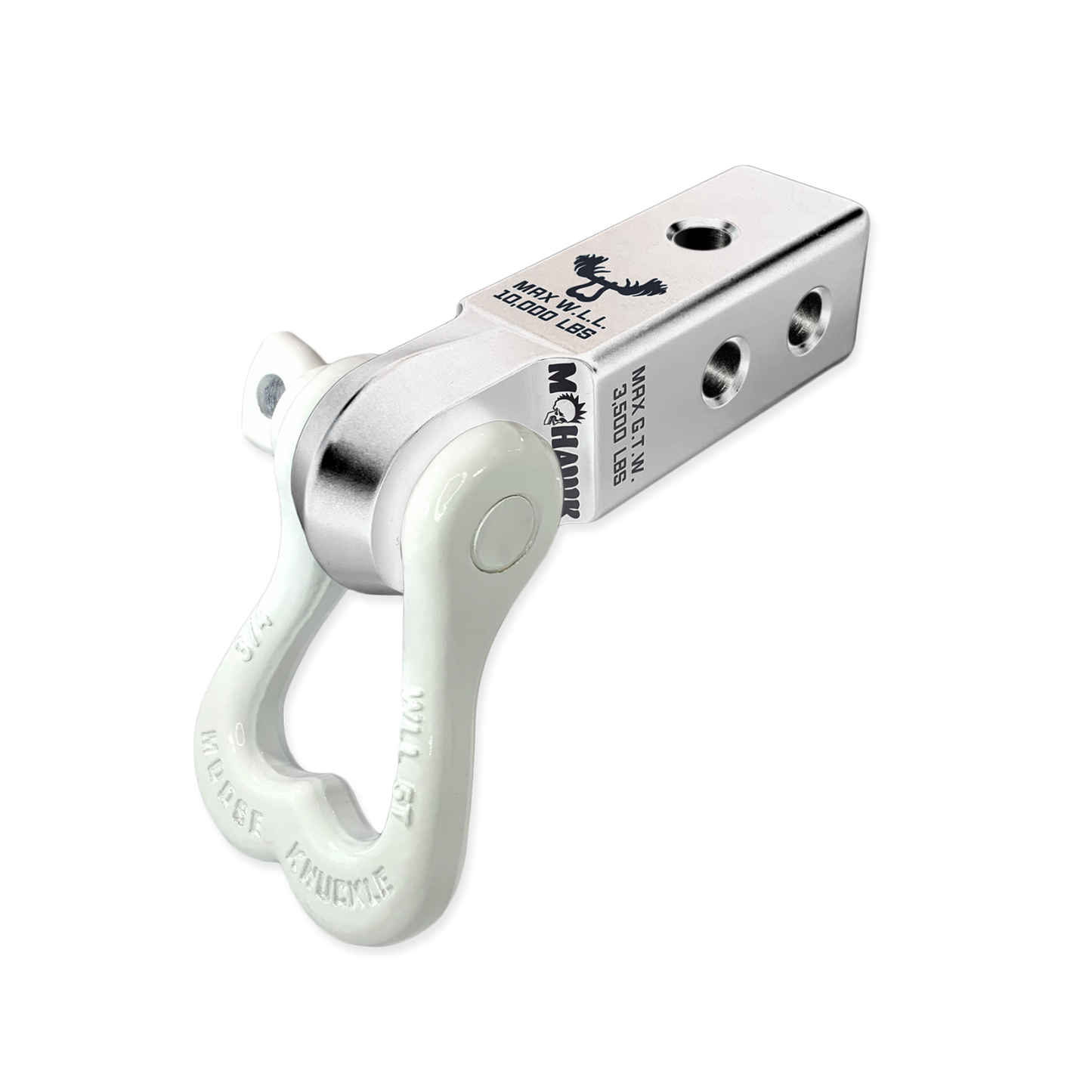 XL 3/4 Shackle and Mohawk 2.0 Receiver Combo Atomic Silver Moose Knuckle Offroad