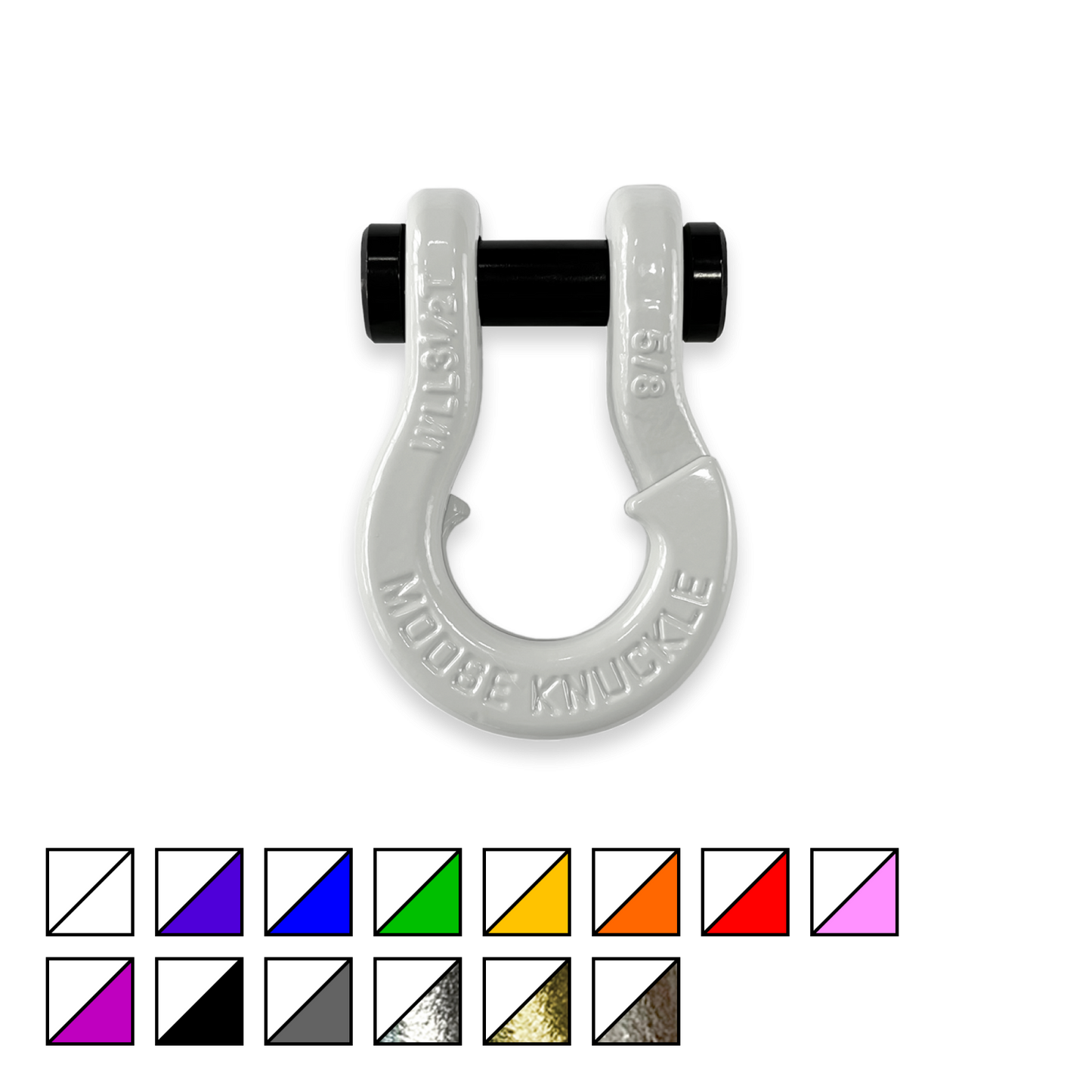 Jowl Split Shackle 5/8 Pure White Moose Knuckle Offroad