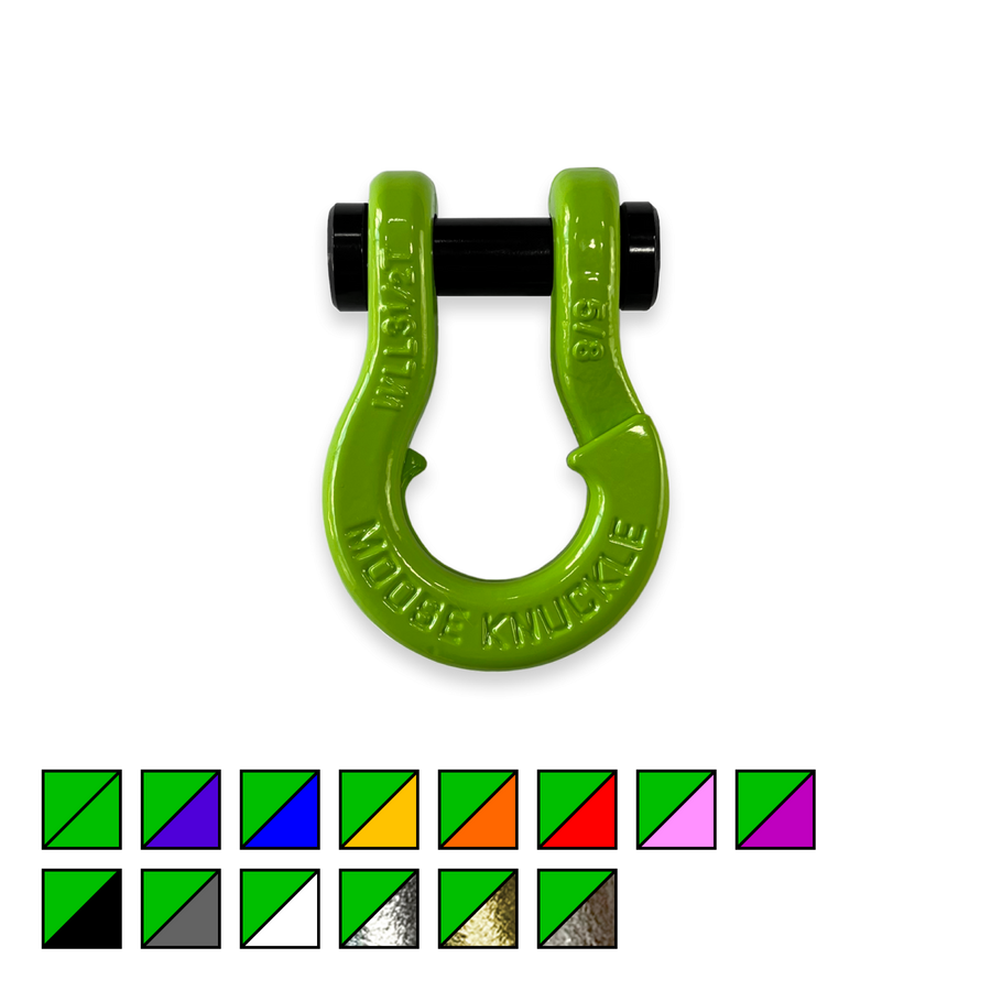 Jowl Split Shackle 5/8 Sublime Green Moose Knuckle Offroad