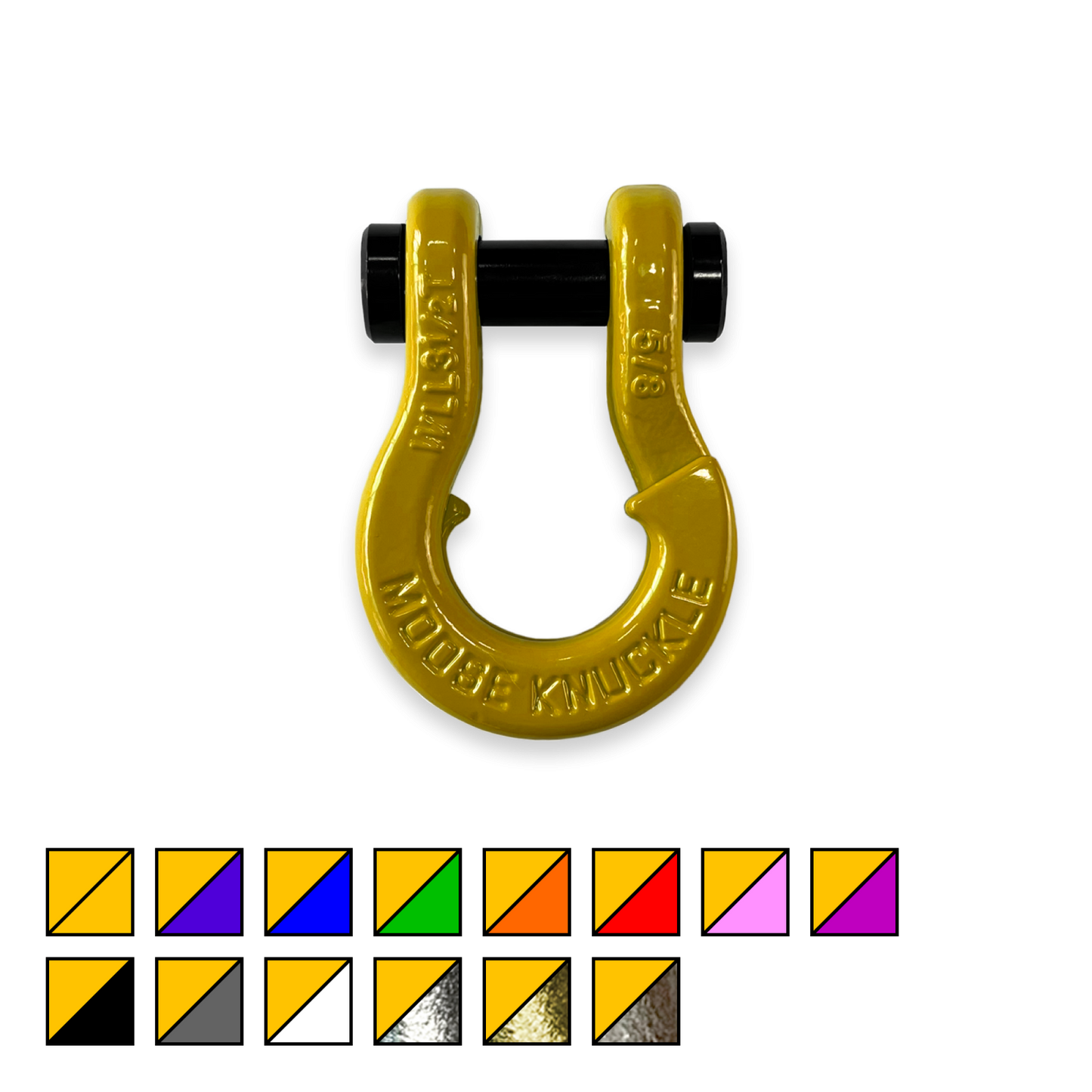 Jowl Split Shackle 5/8 Detonator Yellow Moose Knuckle Offroad