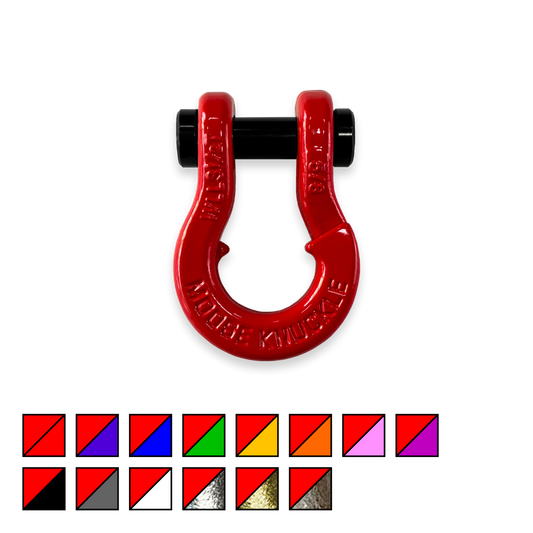 Jowl Split Shackle 5/8 Flame Red Moose Knuckle Offroad