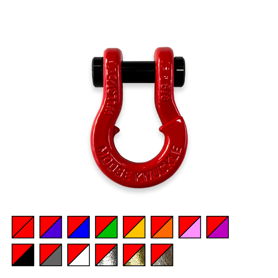 Jowl Split Shackle 5/8 Flame Red Moose Knuckle Offroad