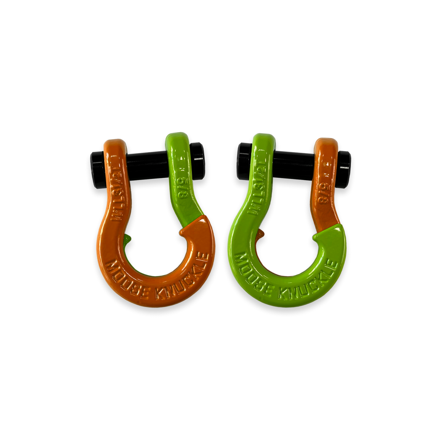 Jowl Split Shackle 5/8 Obscene Orange Moose Knuckle Offroad