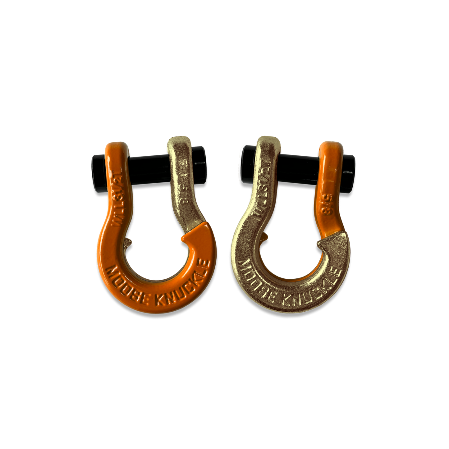 Jowl Split Shackle 5/8 Obscene Orange Moose Knuckle Offroad
