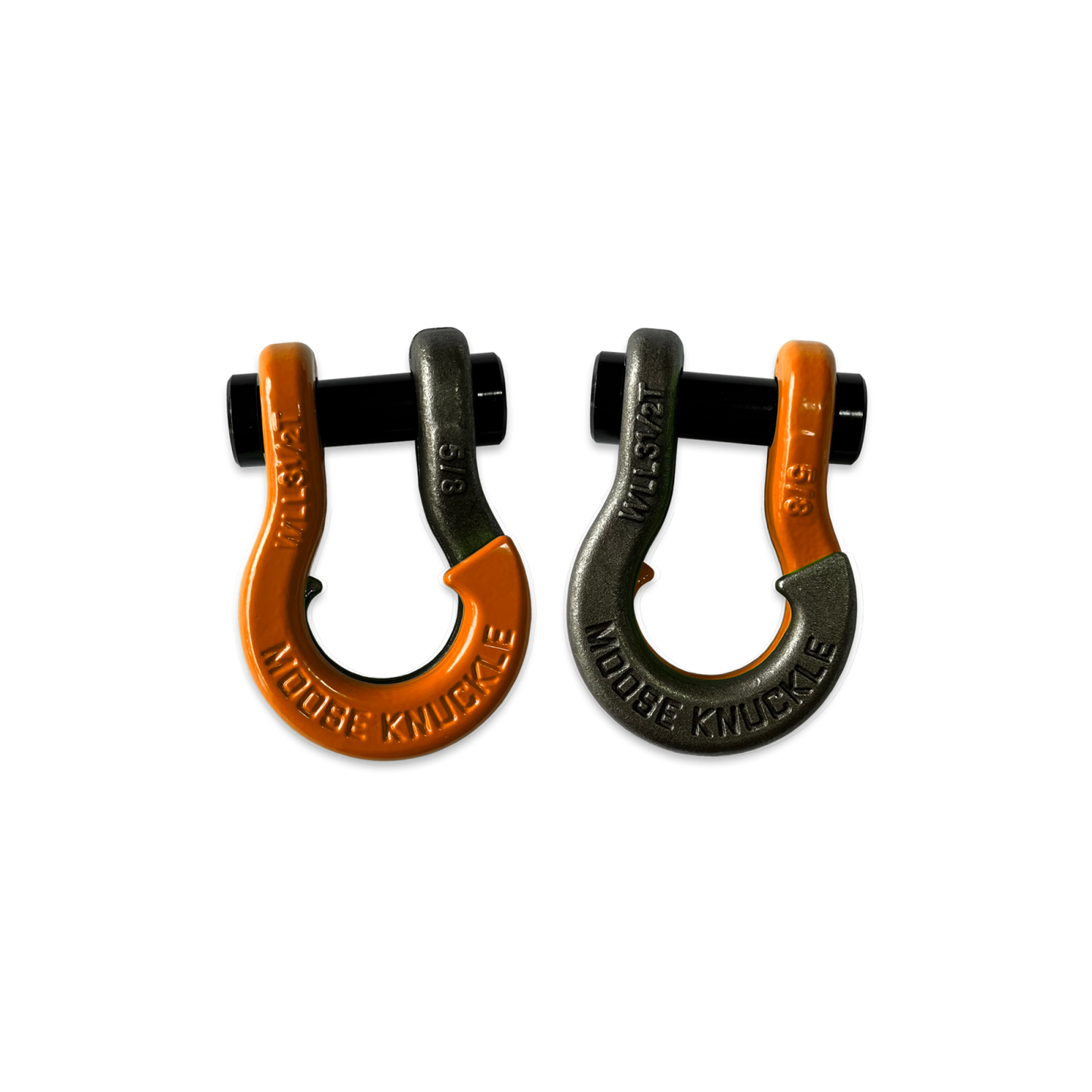 Jowl Split Shackle 5/8 Obscene Orange Moose Knuckle Offroad
