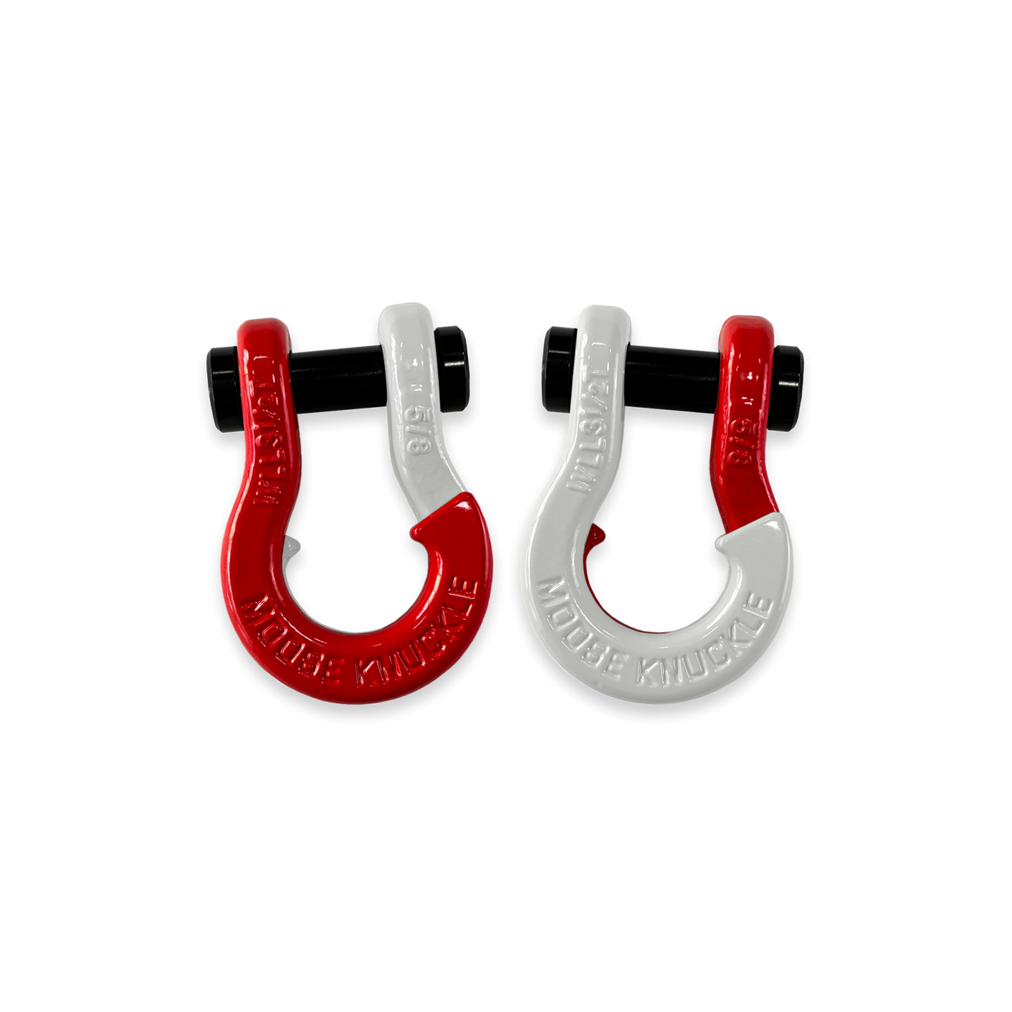 Jowl Split Shackle 5/8 Flame Red Moose Knuckle Offroad