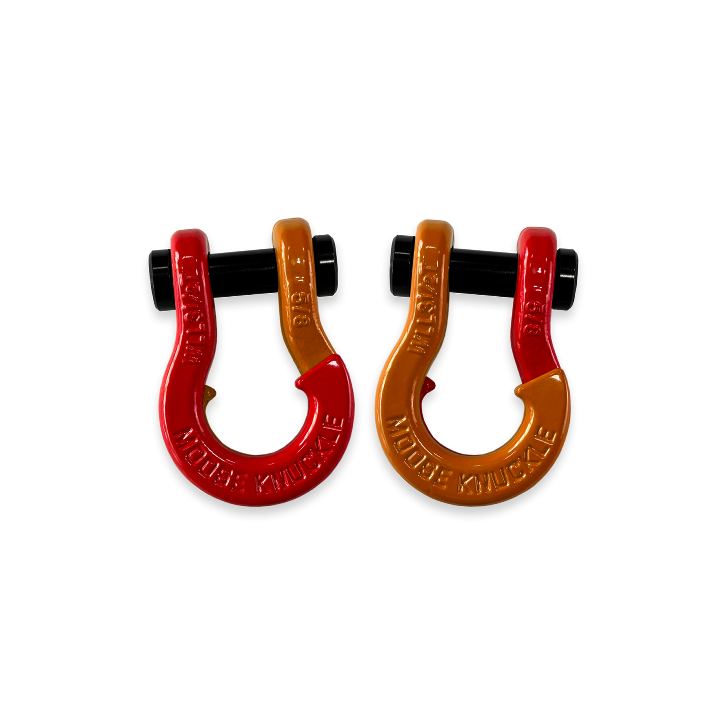 Jowl Split Shackle 5/8 Flame Red Moose Knuckle Offroad