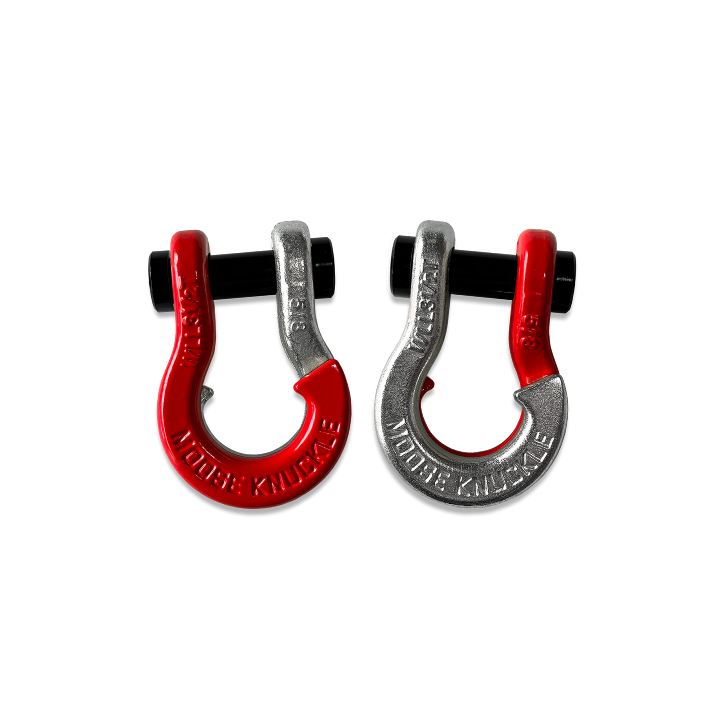 Jowl Split Shackle 5/8 Flame Red Moose Knuckle Offroad
