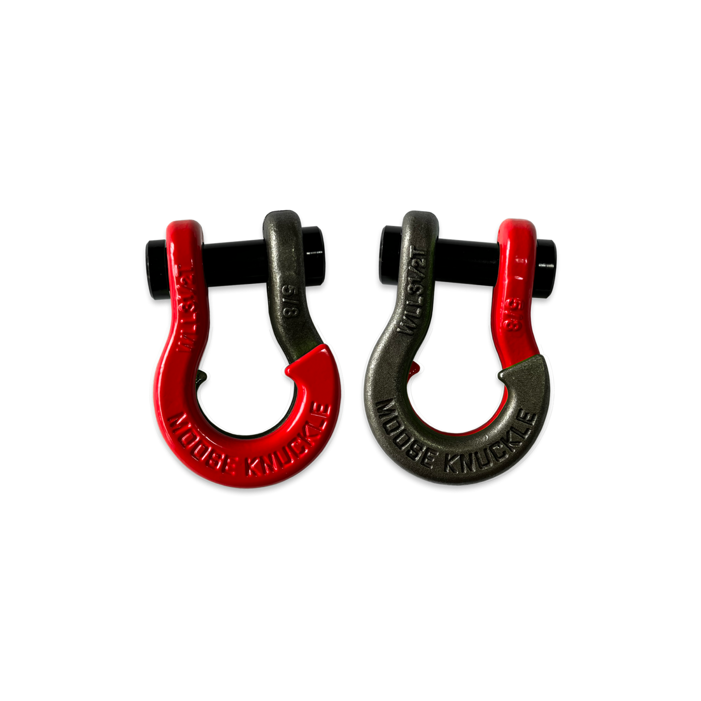 Jowl Split Shackle 5/8 Flame Red Moose Knuckle Offroad