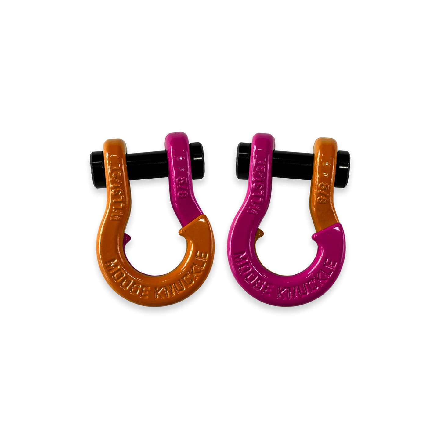 Jowl Split Shackle 5/8 Obscene Orange Moose Knuckle Offroad