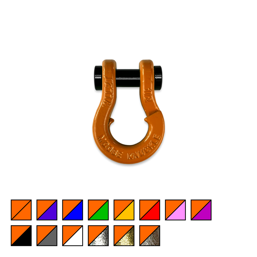 Jowl SxS Recovery Split Shackle 1/2 Obscene Orange Moose Knuckle Offroad