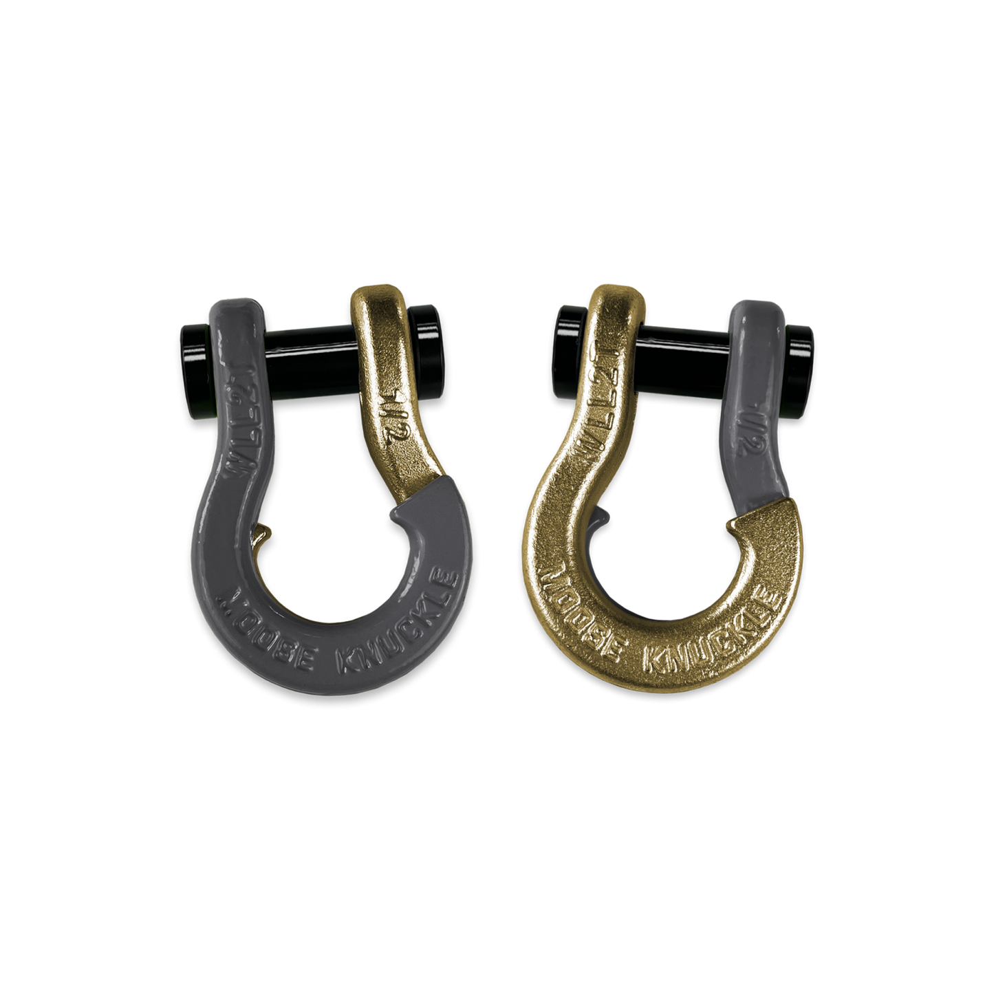 Jowl SxS Recovery Split Shackle 1/2 Gun Gray Moose Knuckle Offroad