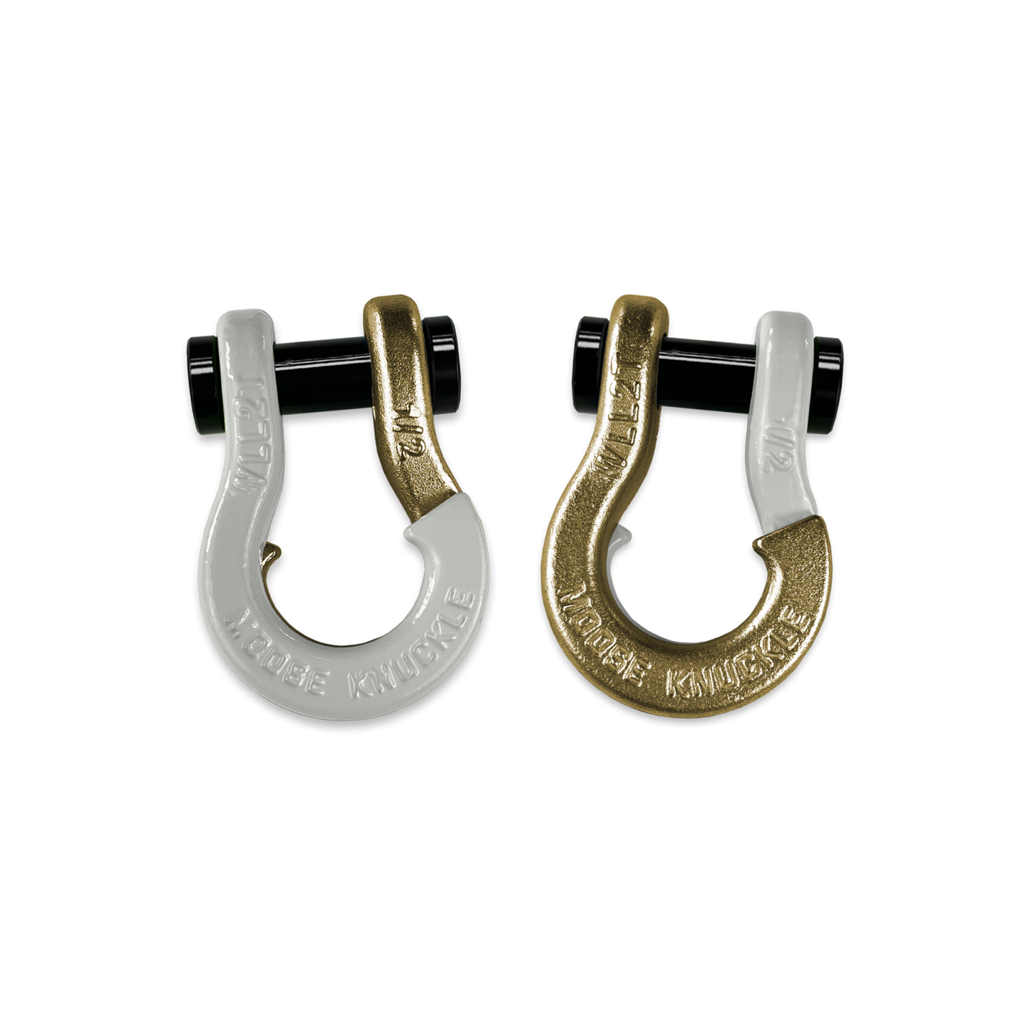 Jowl SxS Recovery Split Shackle 1/2 Pure White Moose Knuckle Offroad