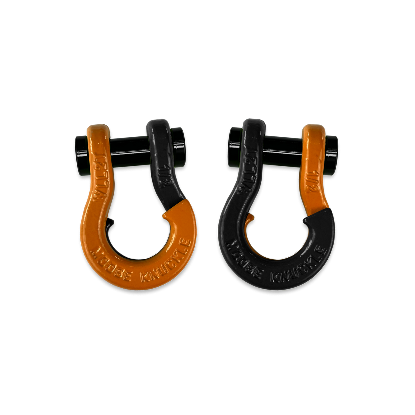 Jowl SxS Recovery Split Shackle 1/2 Obscene Orange Moose Knuckle Offroad