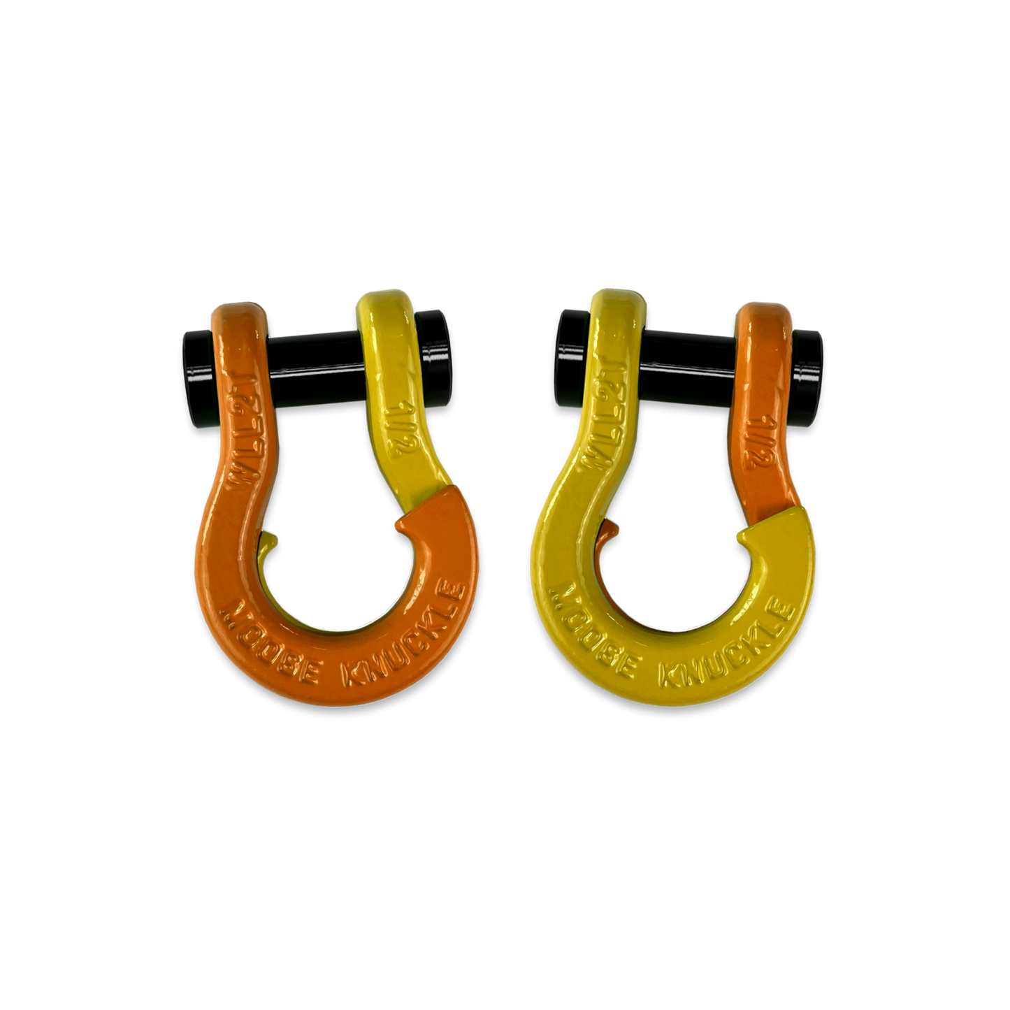 Jowl SxS Recovery Split Shackle 1/2 Obscene Orange Moose Knuckle Offroad