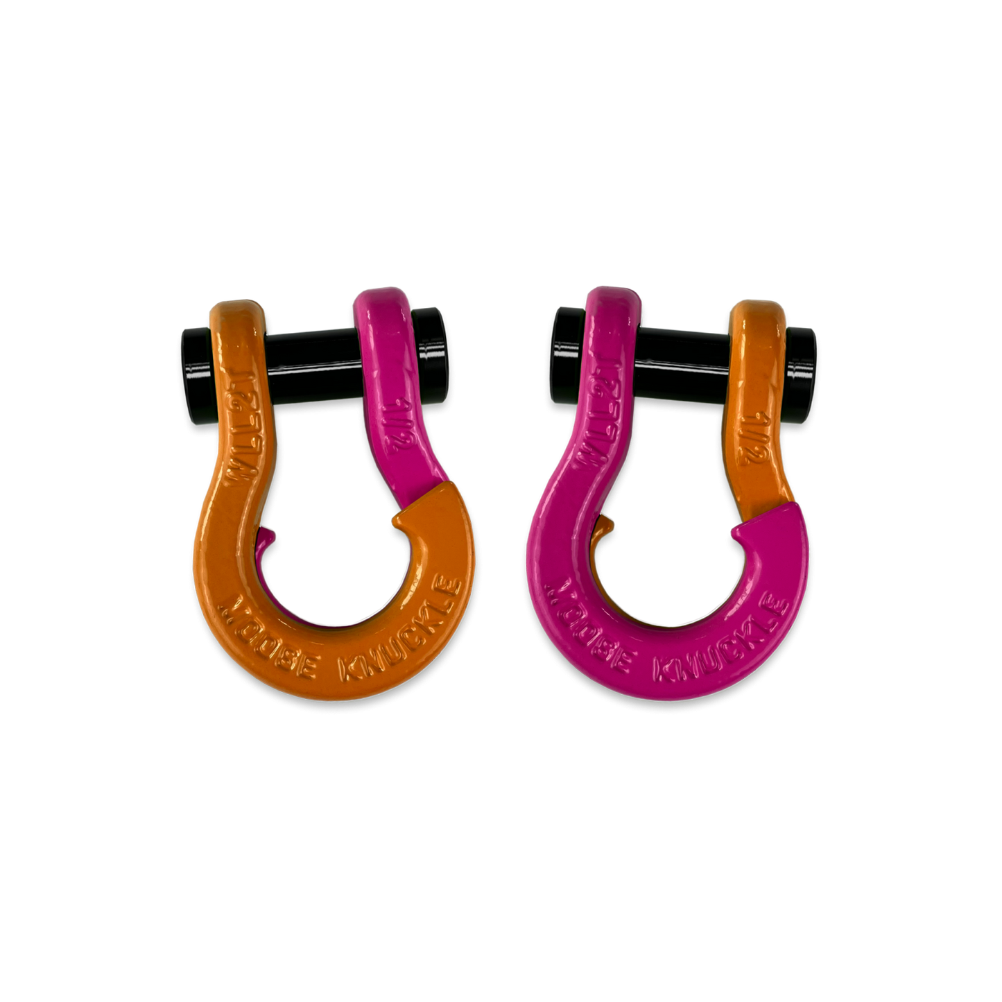Jowl SxS Recovery Split Shackle 1/2 Obscene Orange Moose Knuckle Offroad