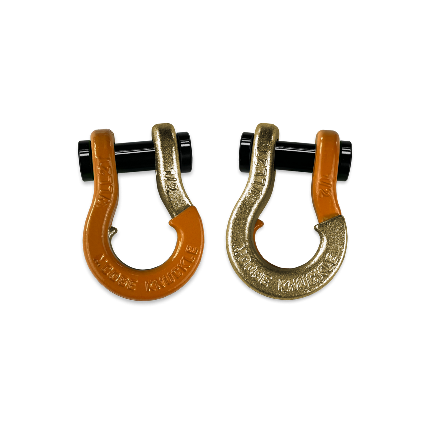 Jowl SxS Recovery Split Shackle 1/2 Obscene Orange Moose Knuckle Offroad