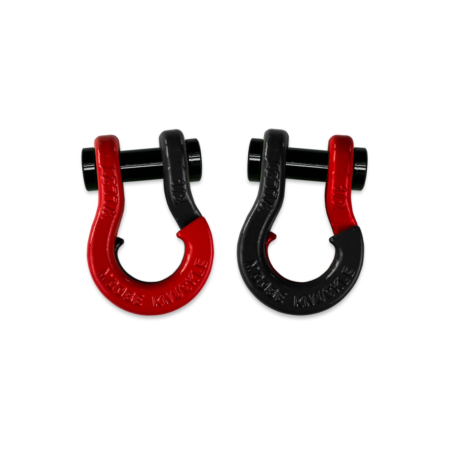Jowl SxS Recovery Split Shackle 1/2 Flame Red Moose Knuckle Offroad