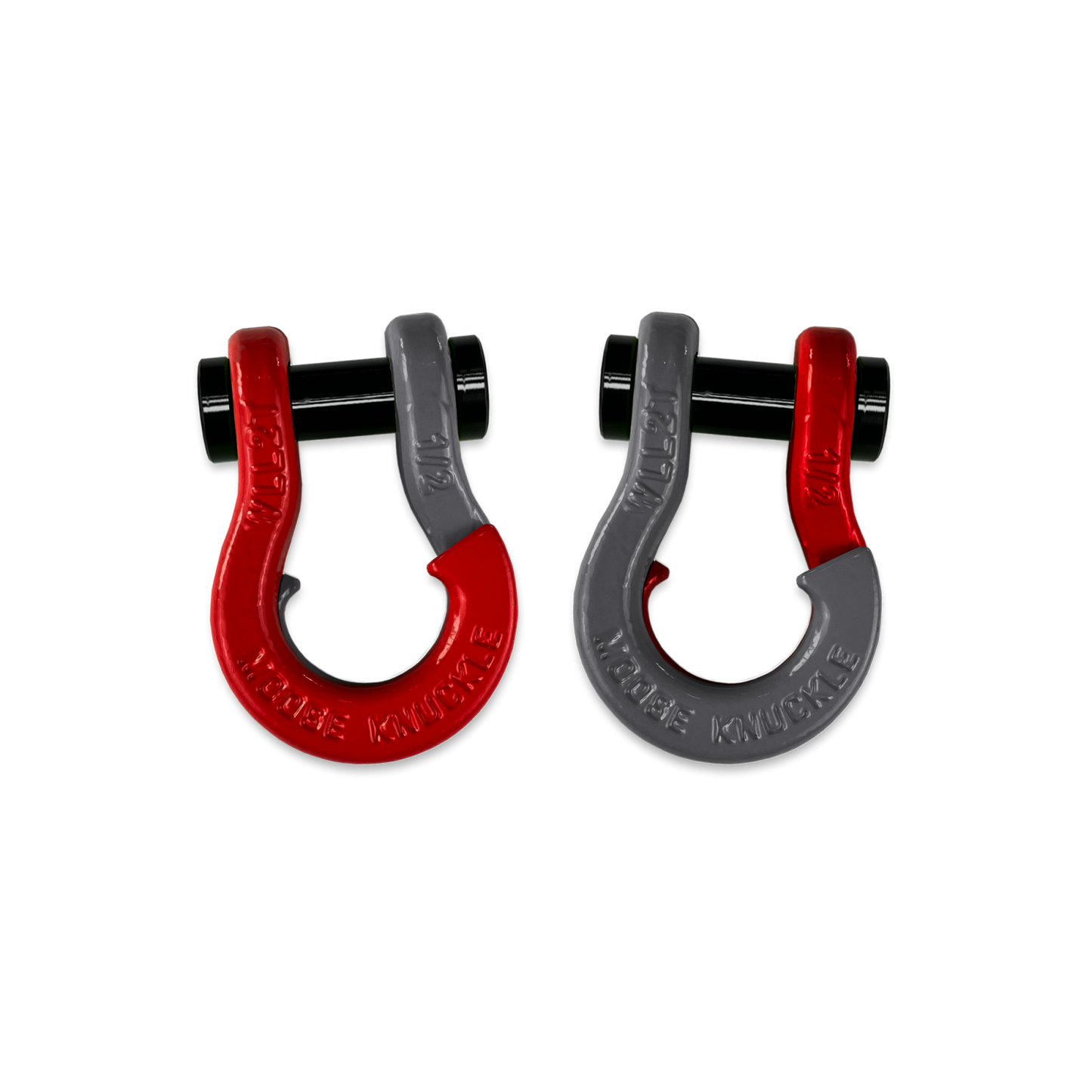 Jowl SxS Recovery Split Shackle 1/2 Flame Red Moose Knuckle Offroad