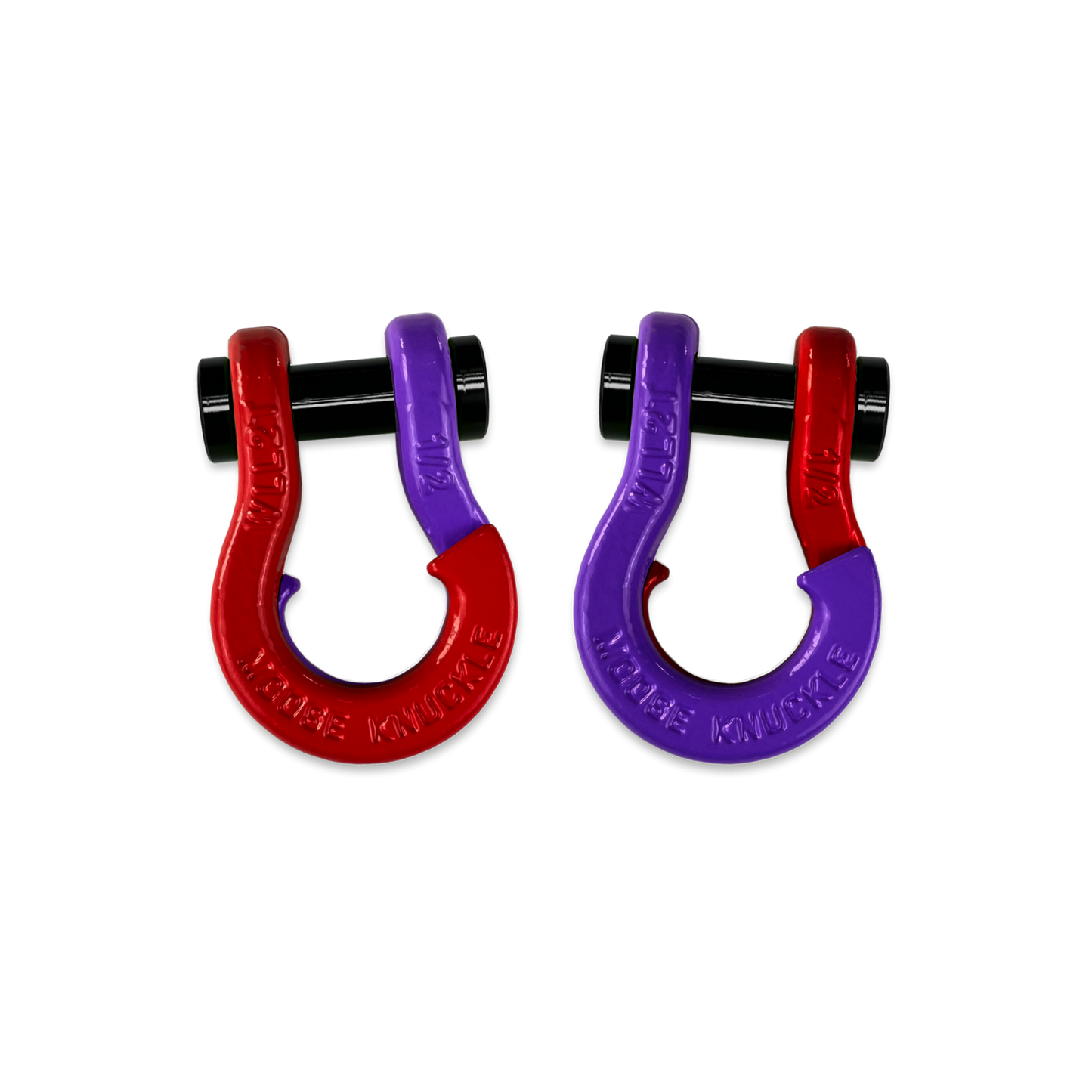 Jowl SxS Recovery Split Shackle 1/2 Flame Red Moose Knuckle Offroad