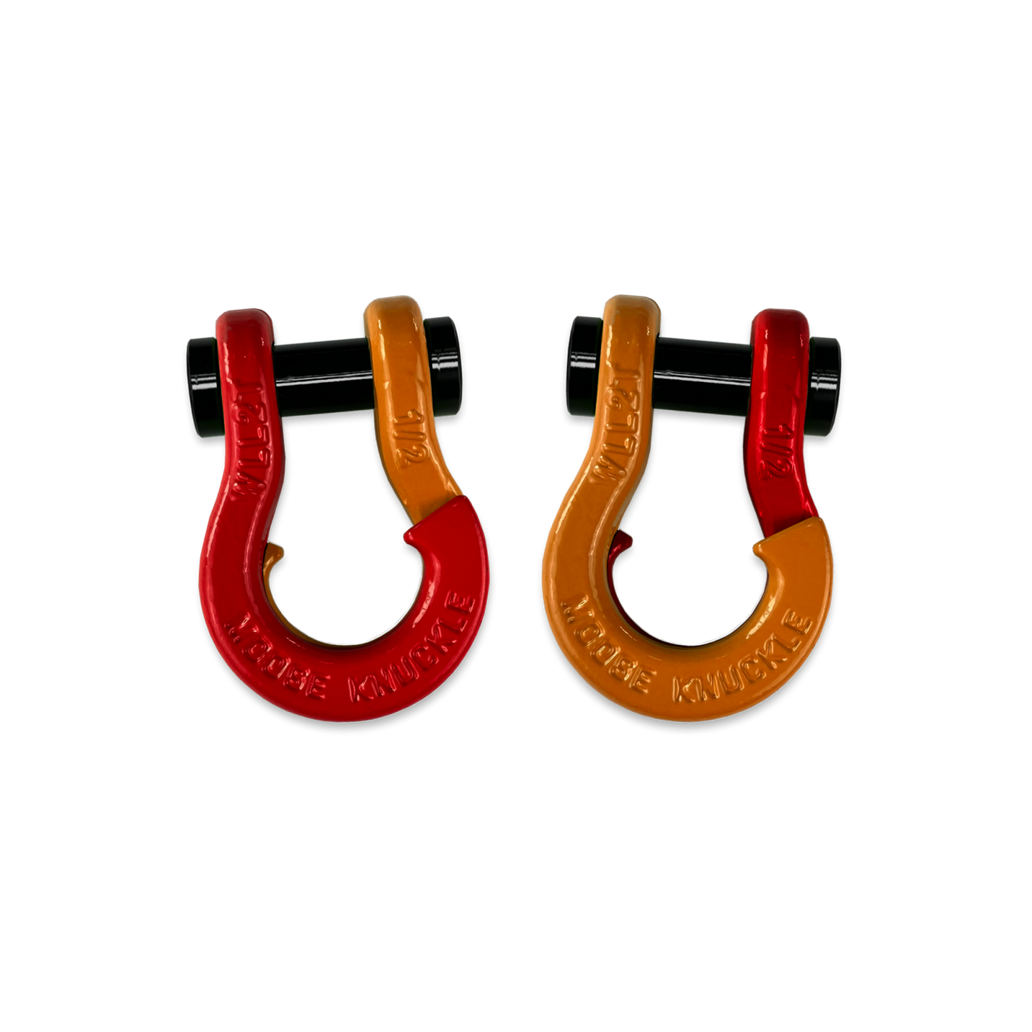 Jowl SxS Recovery Split Shackle 1/2 Flame Red Moose Knuckle Offroad
